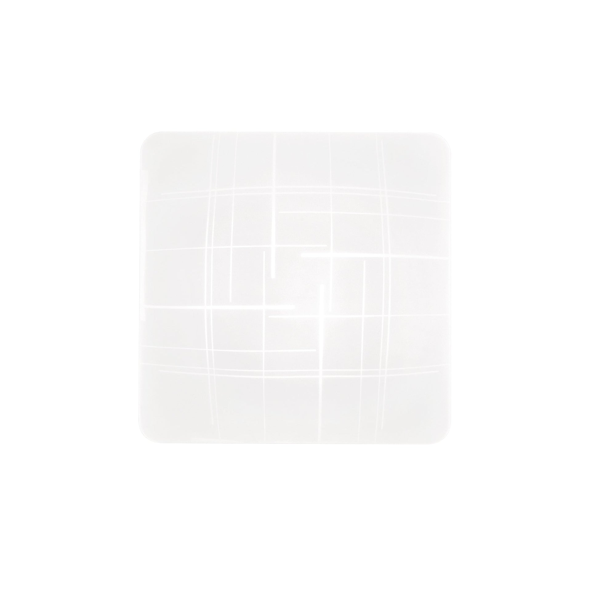 Plafoniera LED Trygo in vetro bianca - media