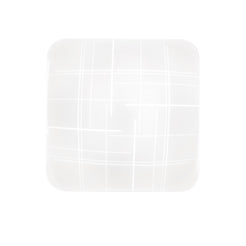 Plafoniera LED Trygo in vetro bianca - grande