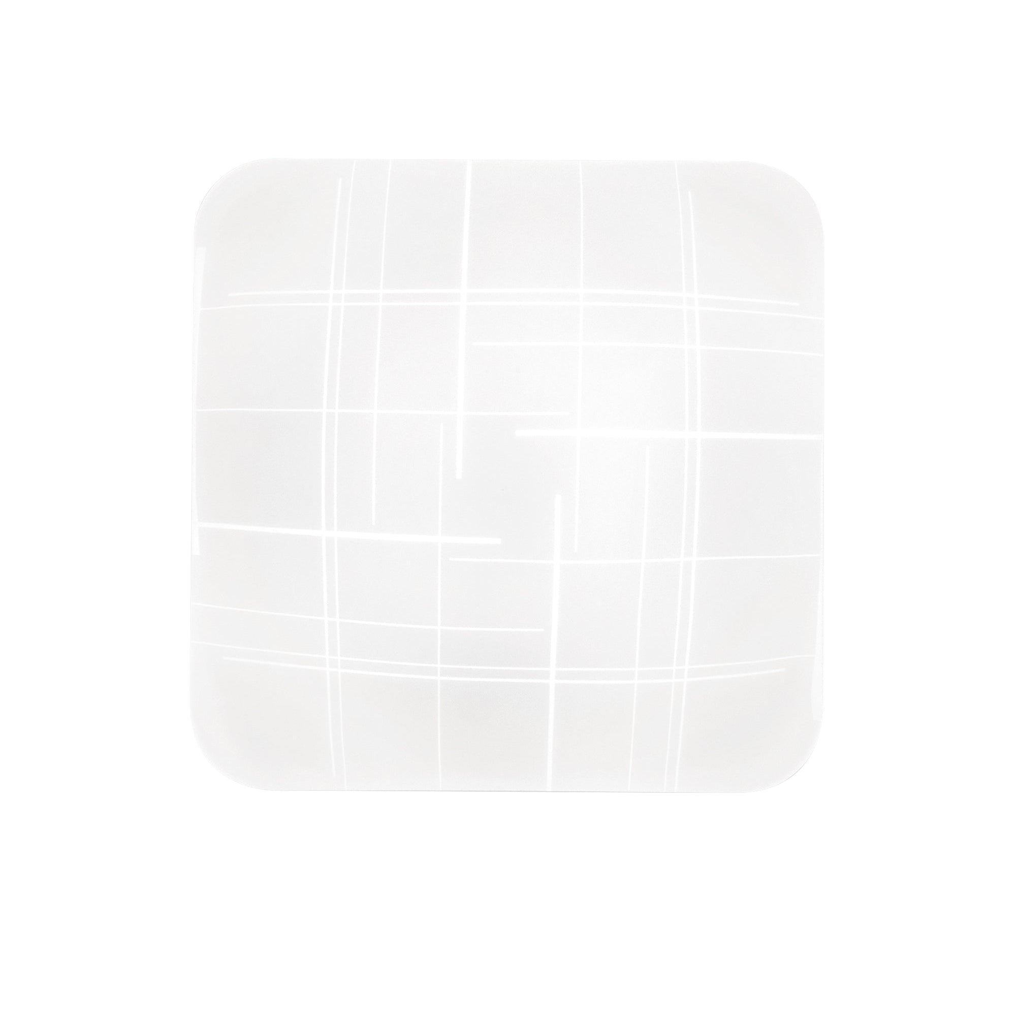 Plafoniera LED Trygo in vetro bianca - grande