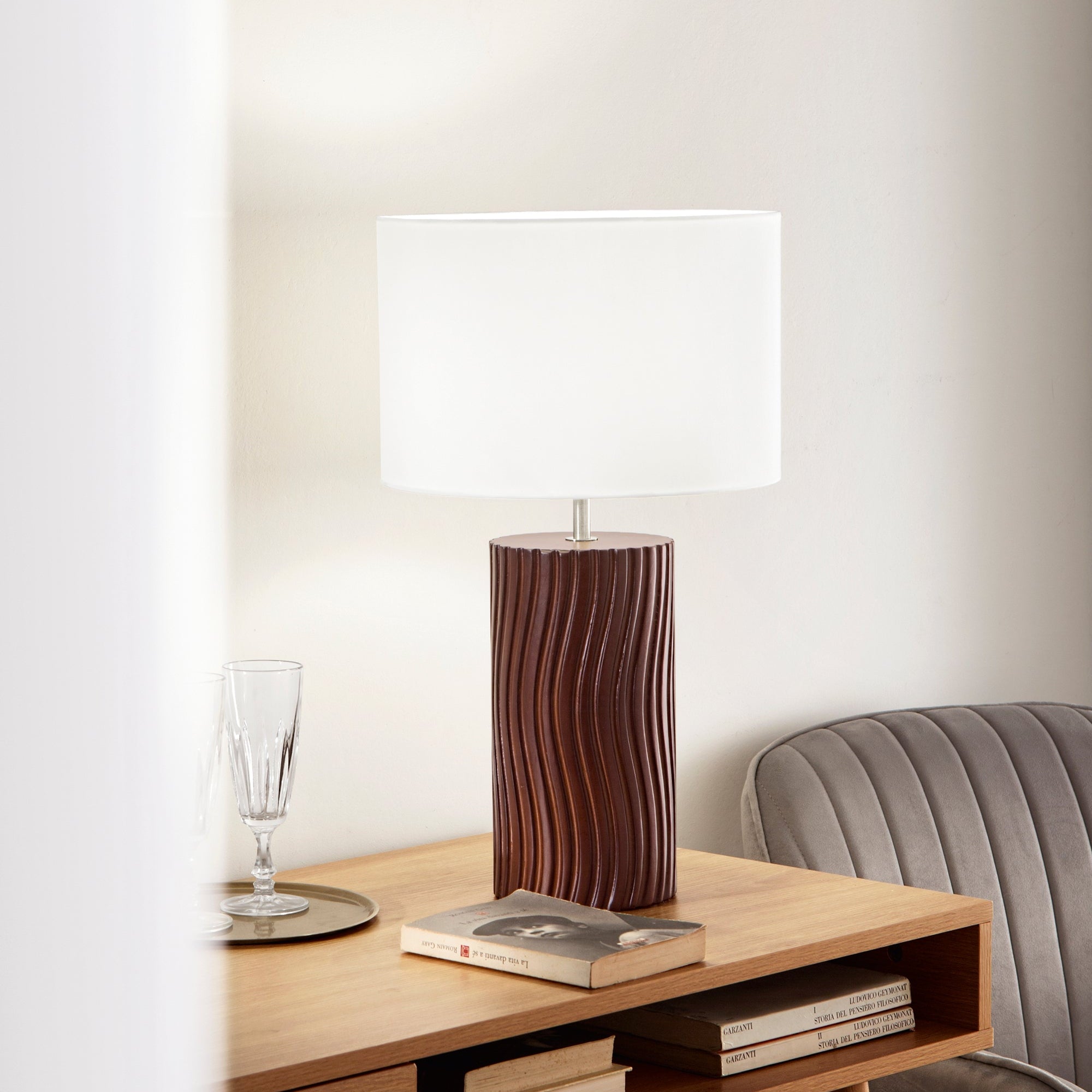 Lampada da tavolo Woodlog - Foto ambientata