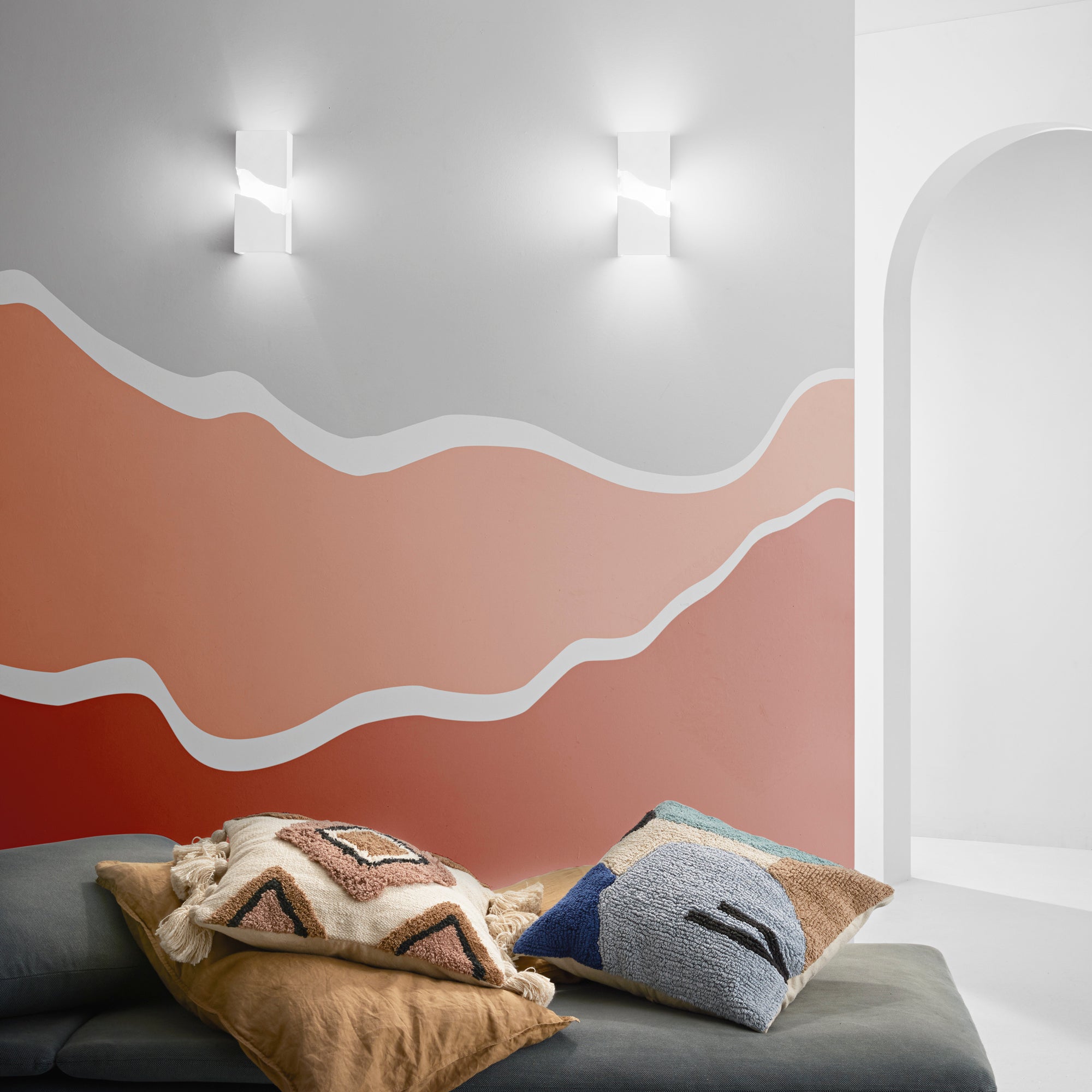 Applique ZEELAND in gesso verniciabile 2XG9 28cm - FT-FeelThe