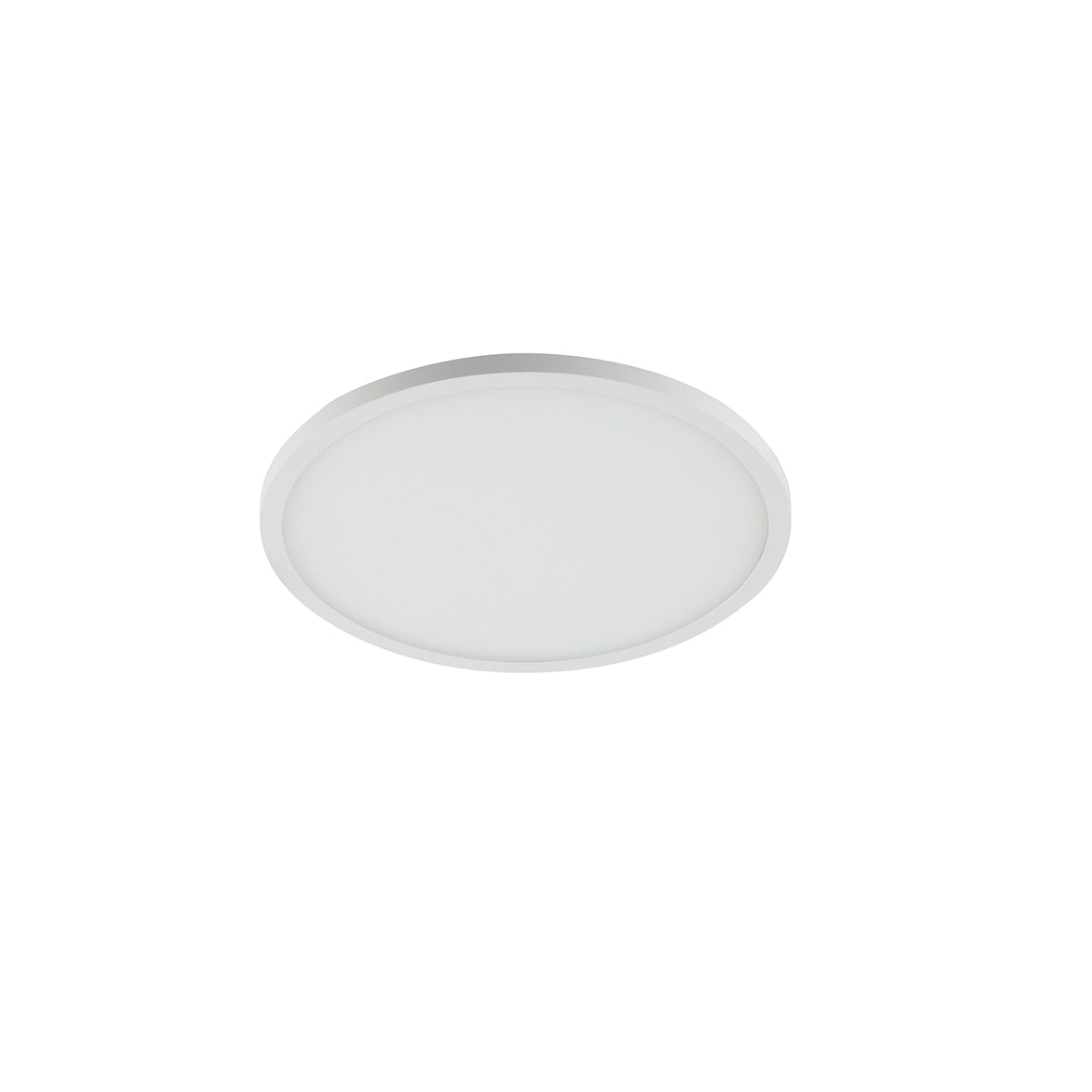 Luminaria empotrable LED PLUS en aluminio blanco mate y borde efecto luz de techo