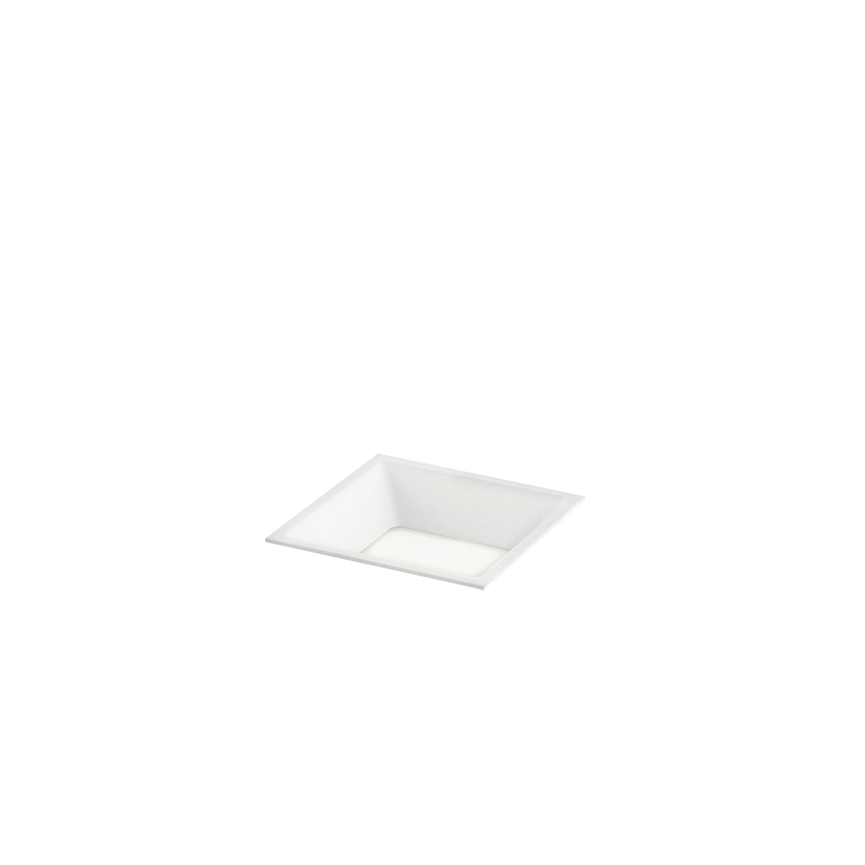 Luminaire encastré XANTO LED carré blanc satiné avec lumière antiéblouissante
