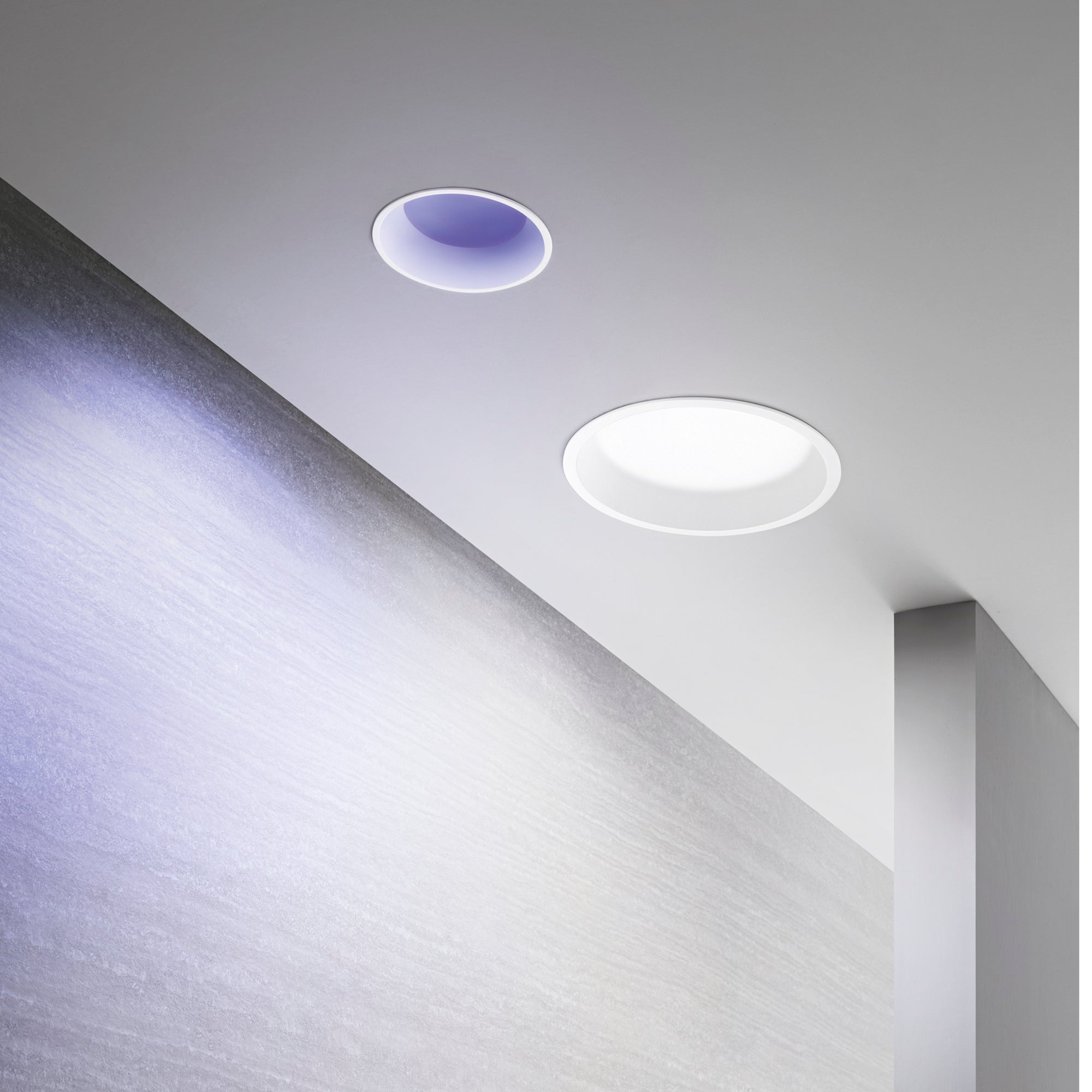 Incasso LED XANTO rotondo bianco satinato in alluminio pressofuso - FT-FeelThe