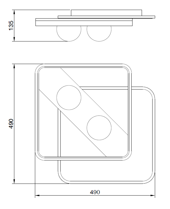 Plafoniera led CRICKET con funzione CCT