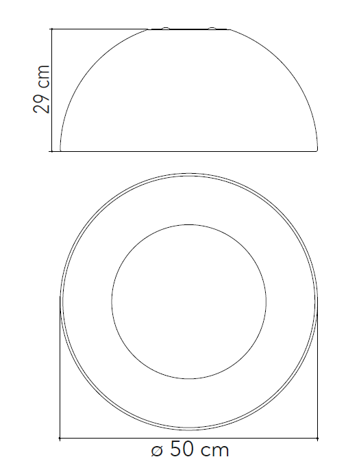 Plafoniera led COCO in metallo CCT