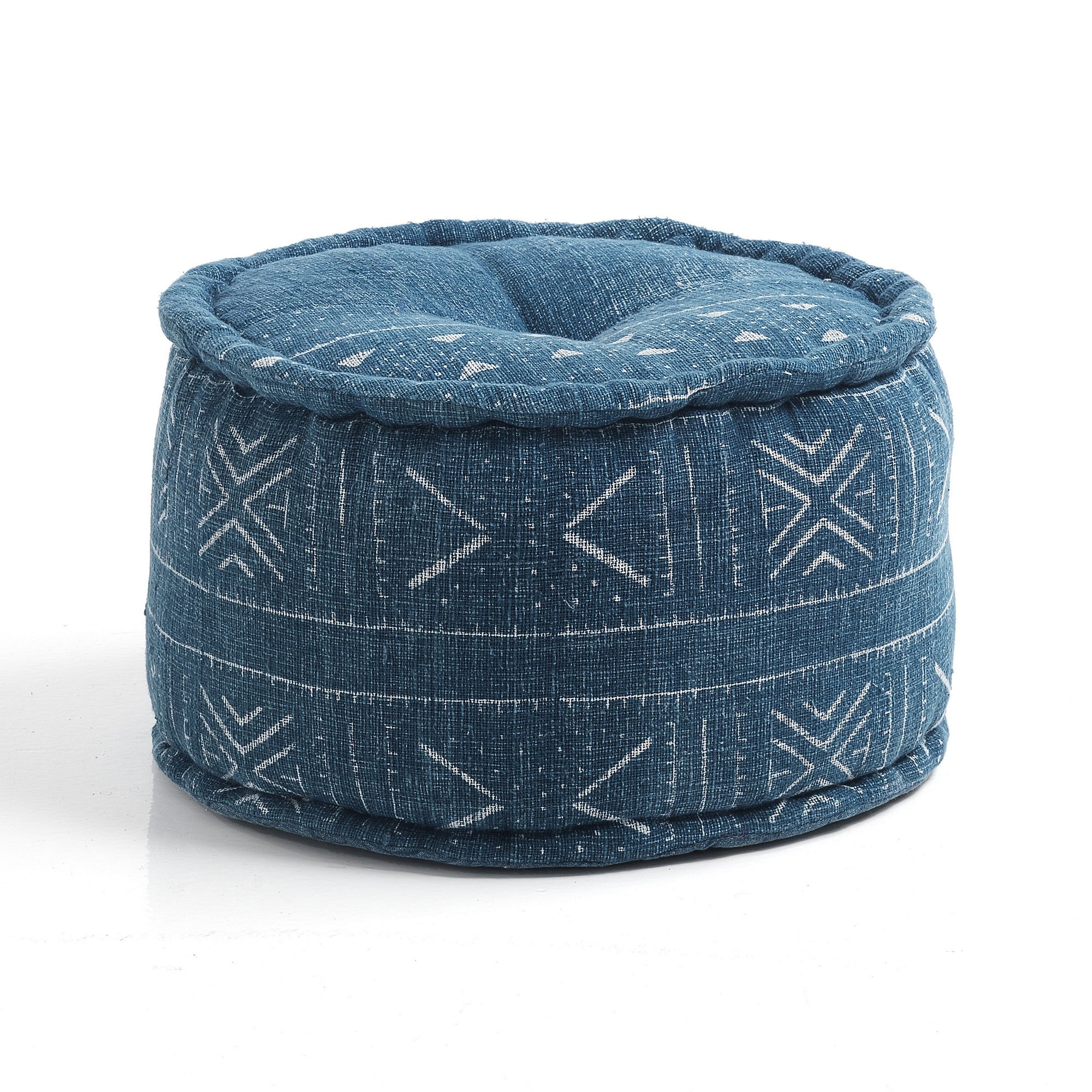 ZEN pouf in cotton and fabric fibres