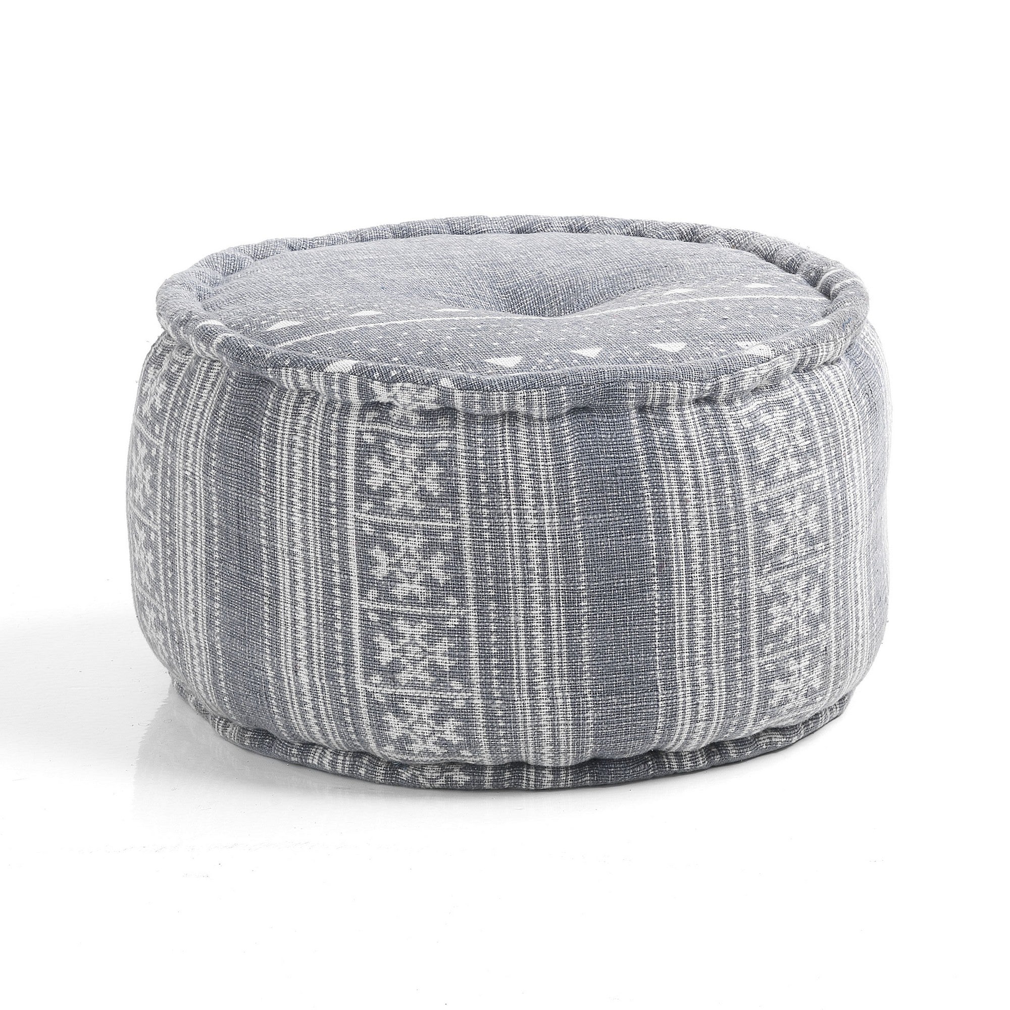 Pouf ZEN in cotone e fibre di stoffe - FT-FeelThe