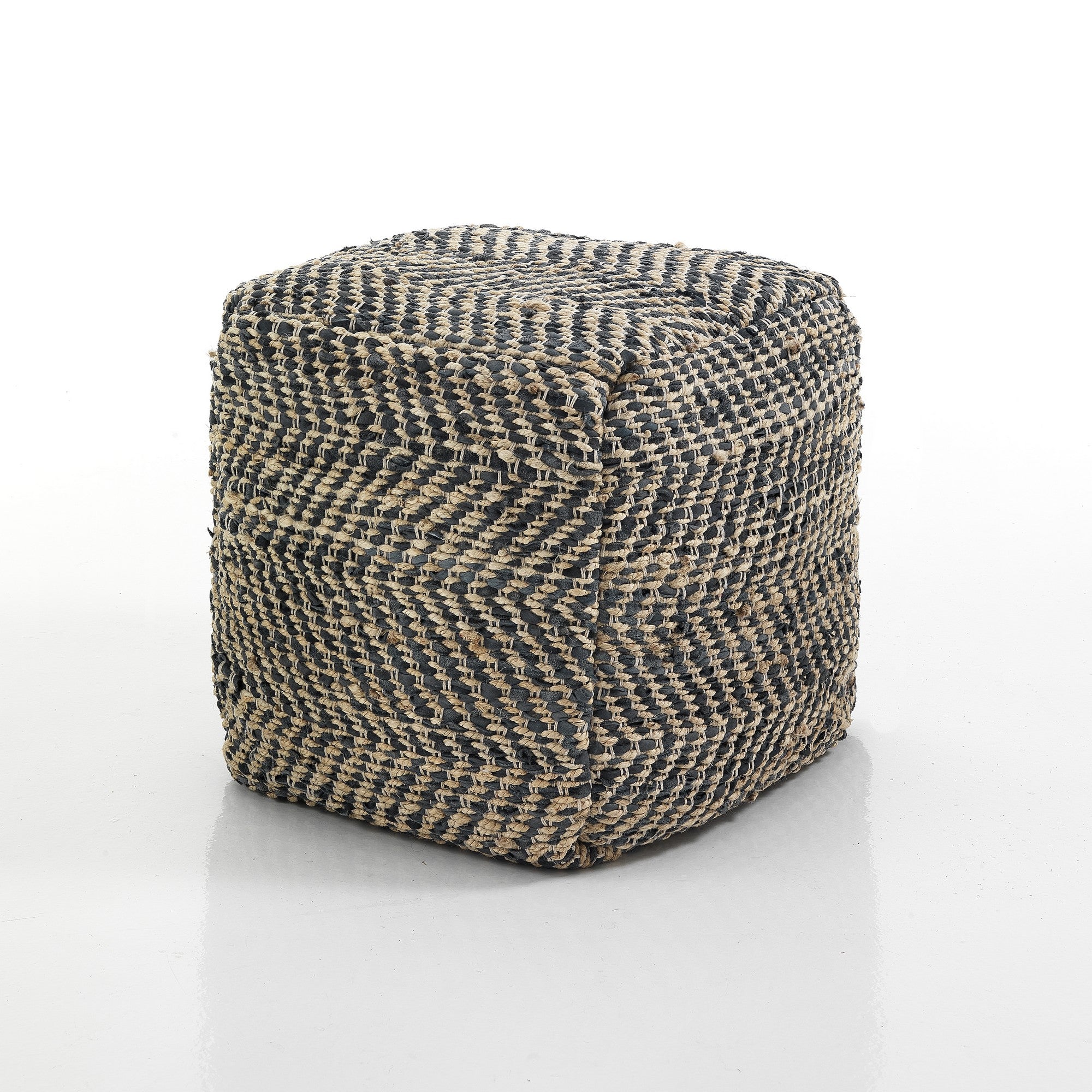 NUT pouf in jute and polyester