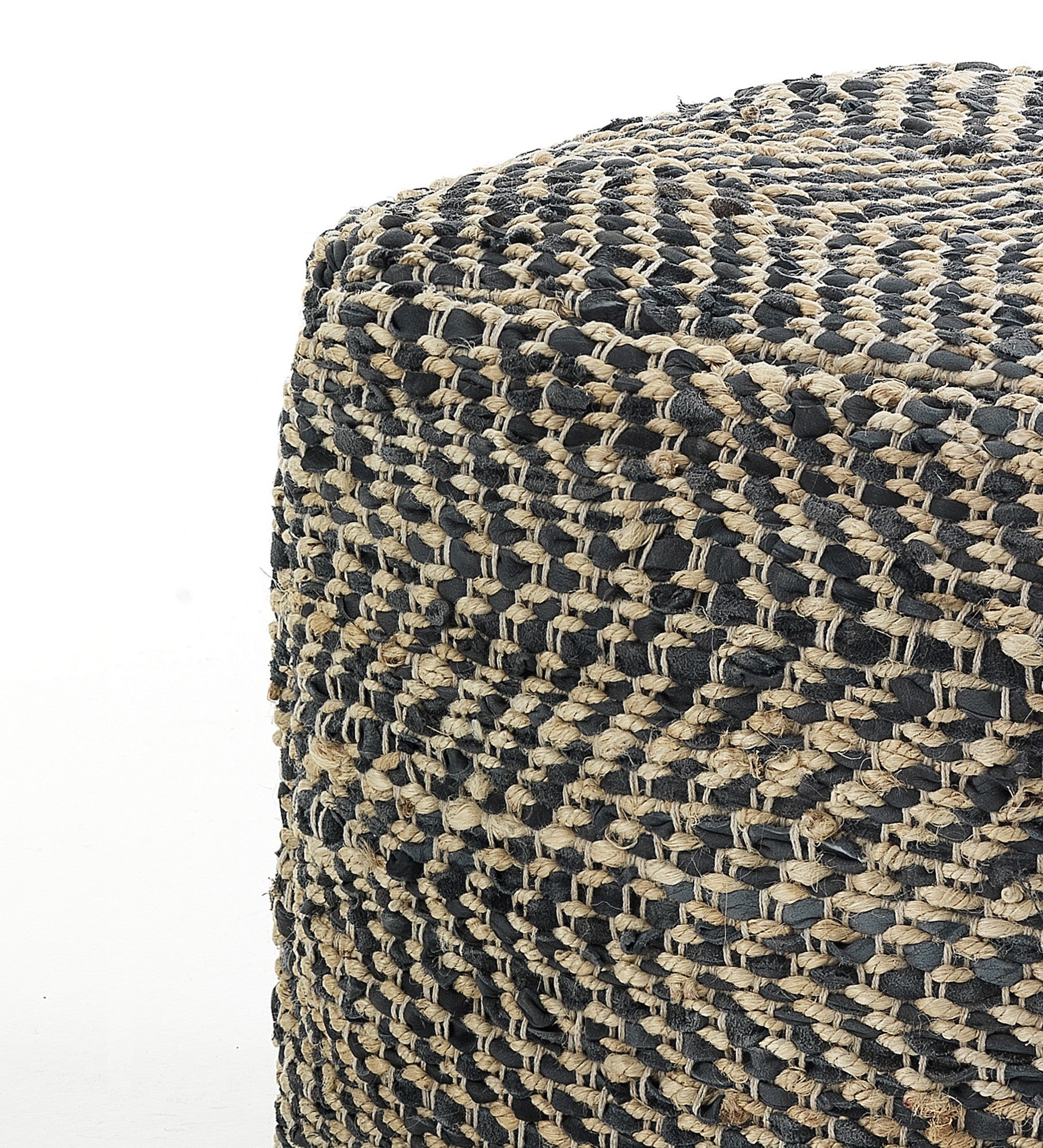 NUT pouf in jute and polyester