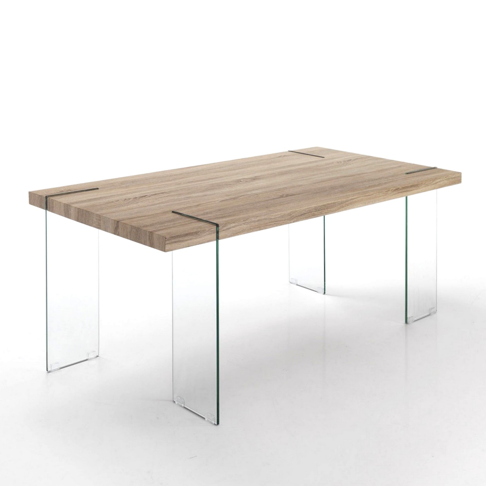 Table CRYSTAL en MDF et verre