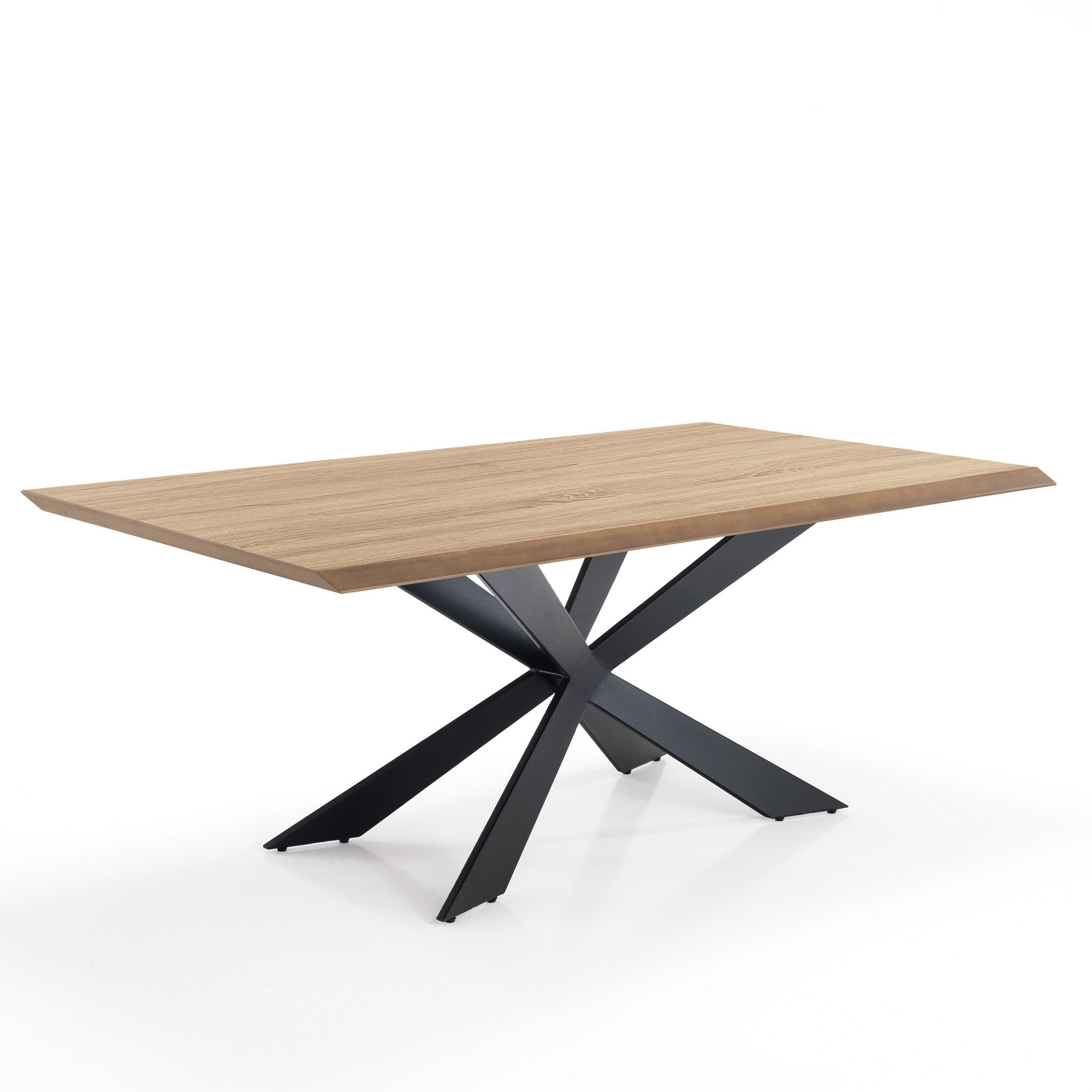 Table STELVIO avec pieds en métal et plateau en MDF