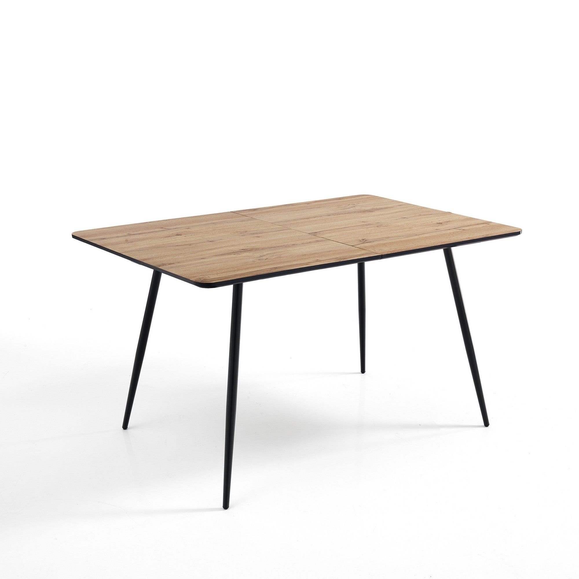 THIN extendable table in metal and MDF