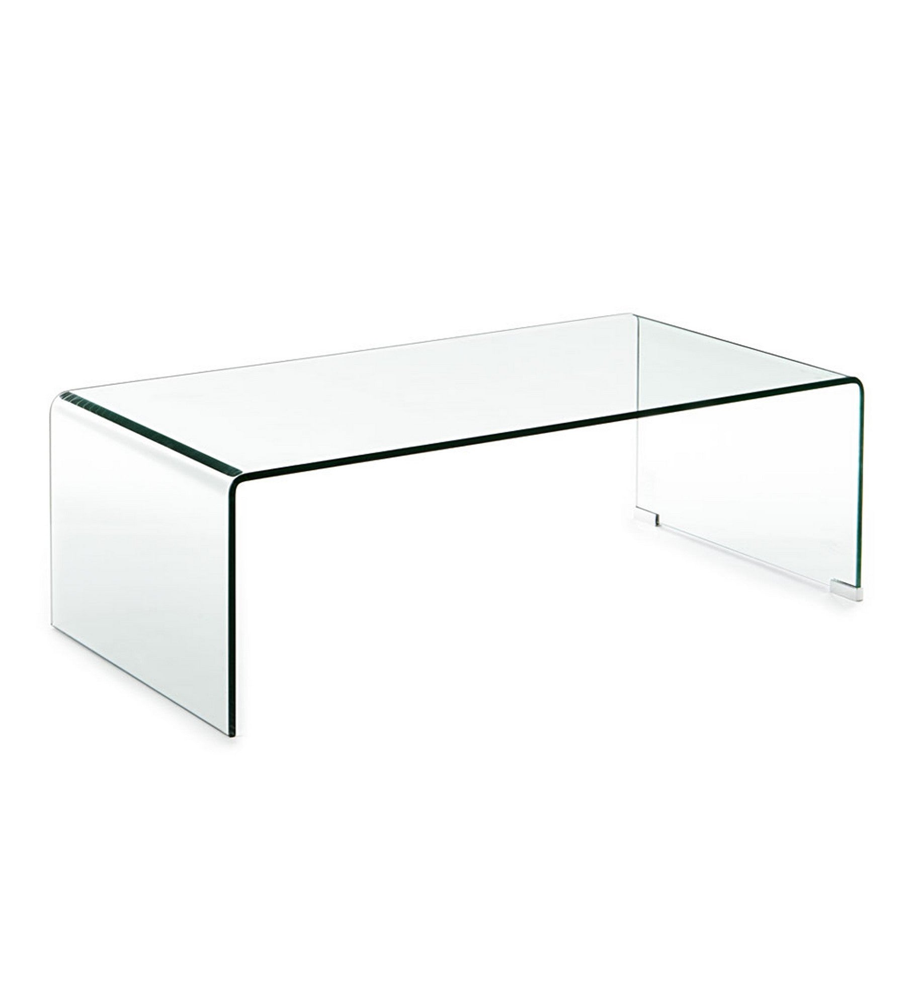 LINK coffee table in curved glass