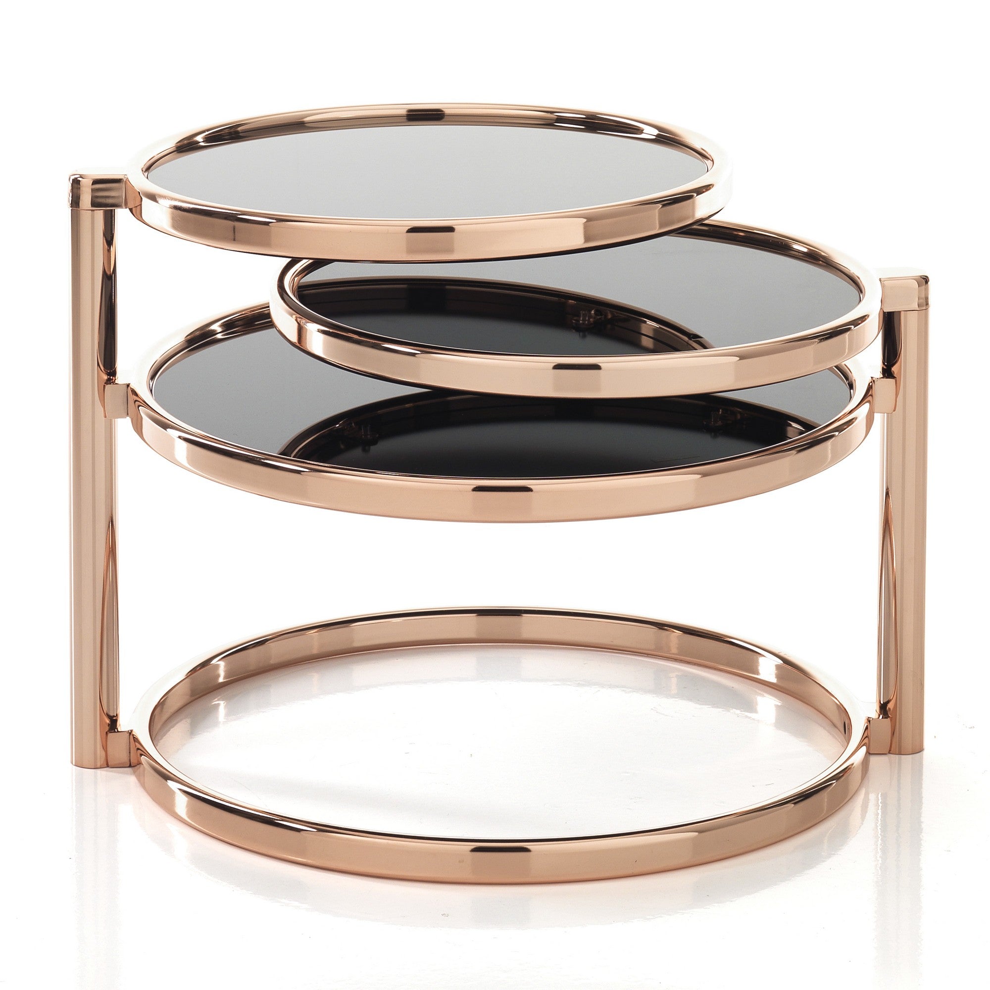 TANIA coffee table with three rotating tops