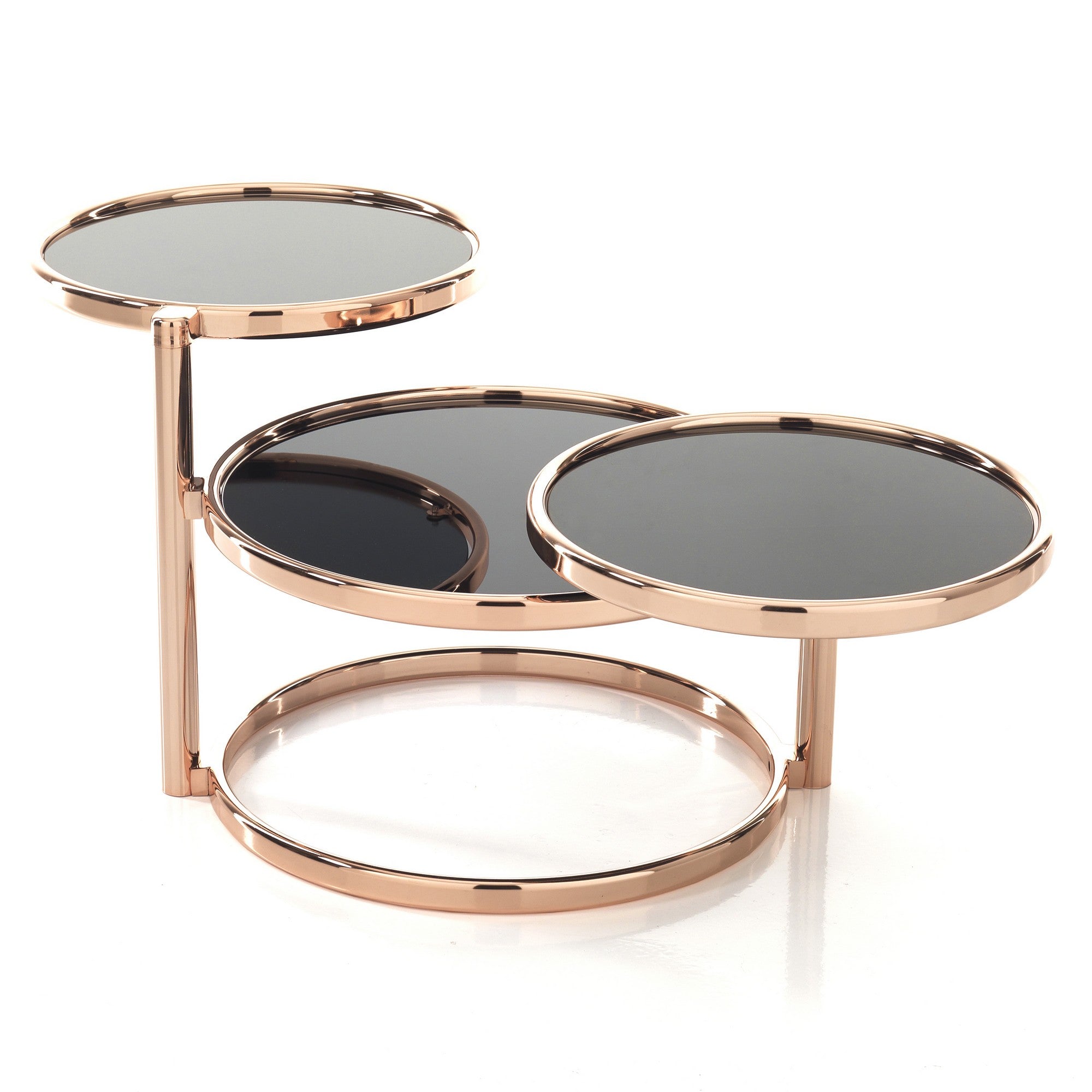 TANIA coffee table with three rotating tops