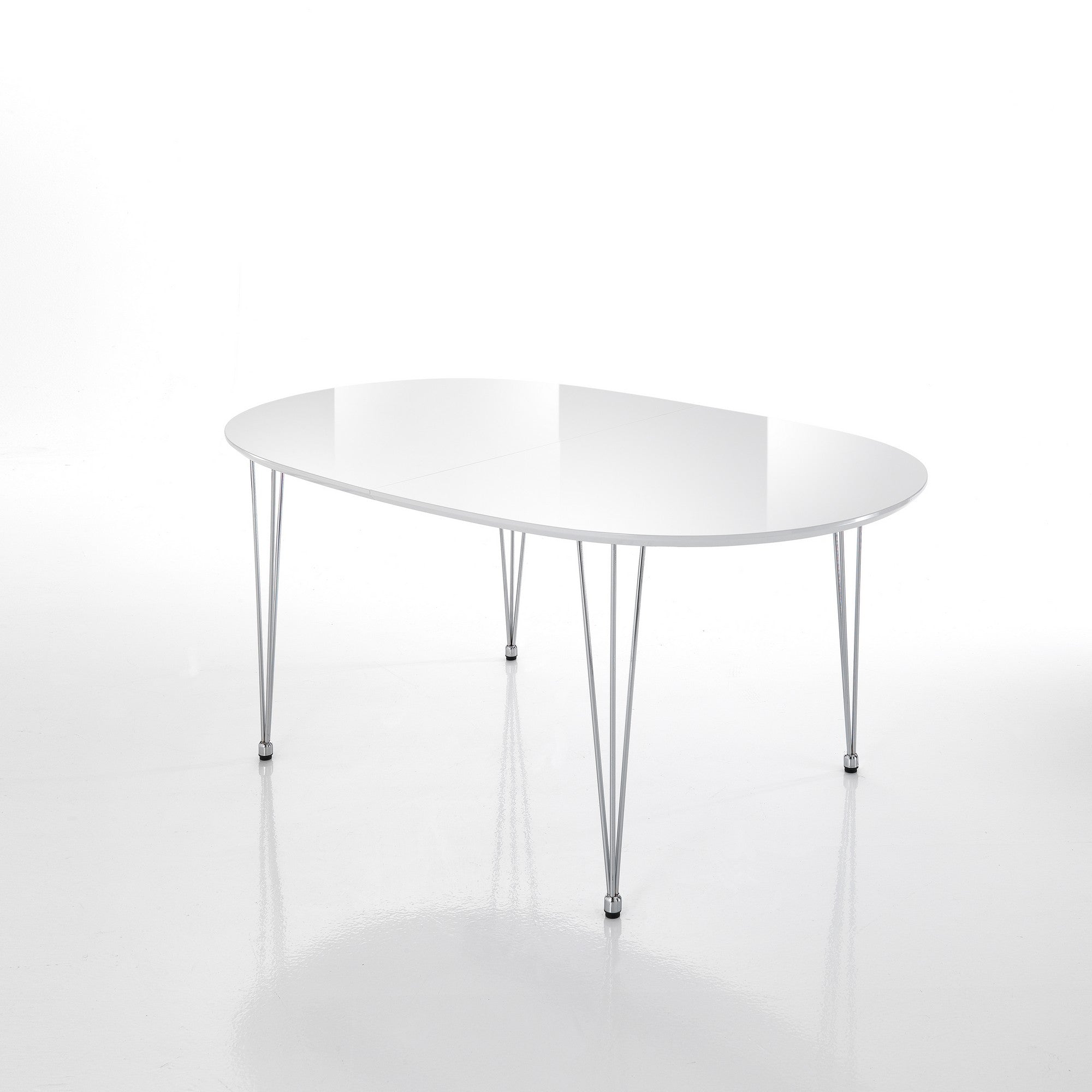 Table extensible GLOSS en métal et MDF