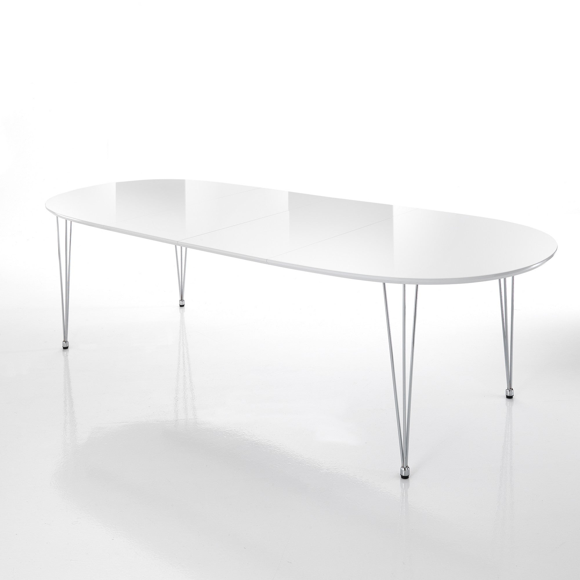 Table extensible GLOSS en métal et MDF