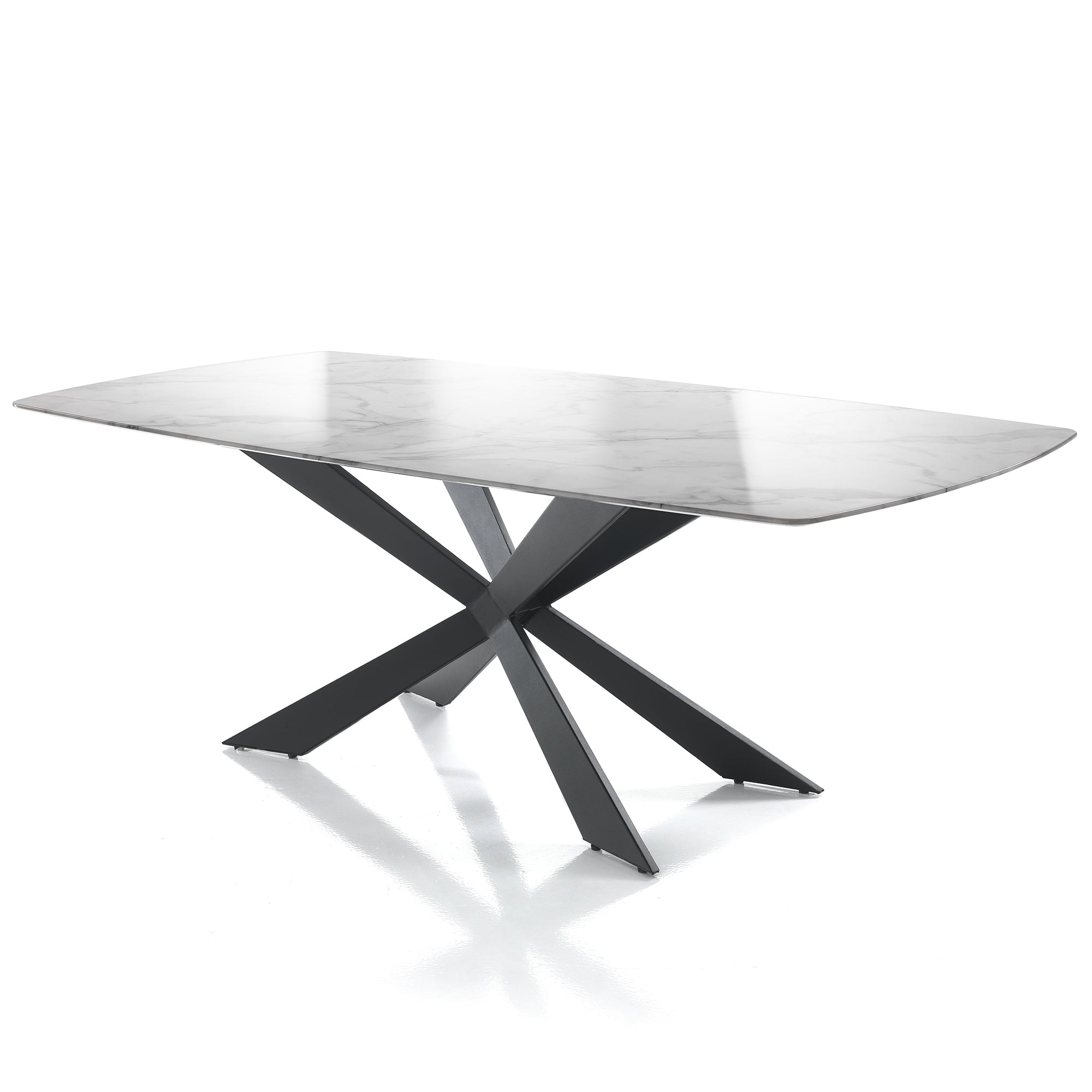 MARMOL table in marble effect MDF