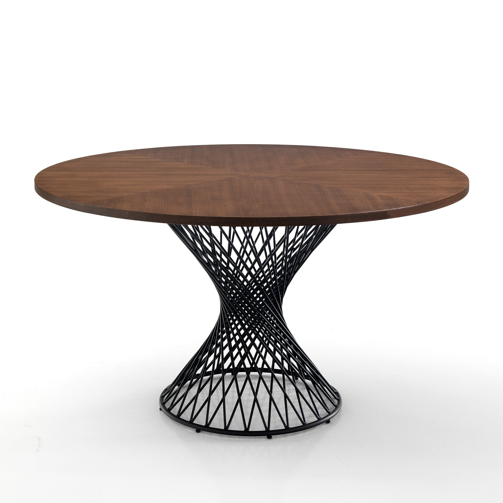 RITMO table with dark walnut finish