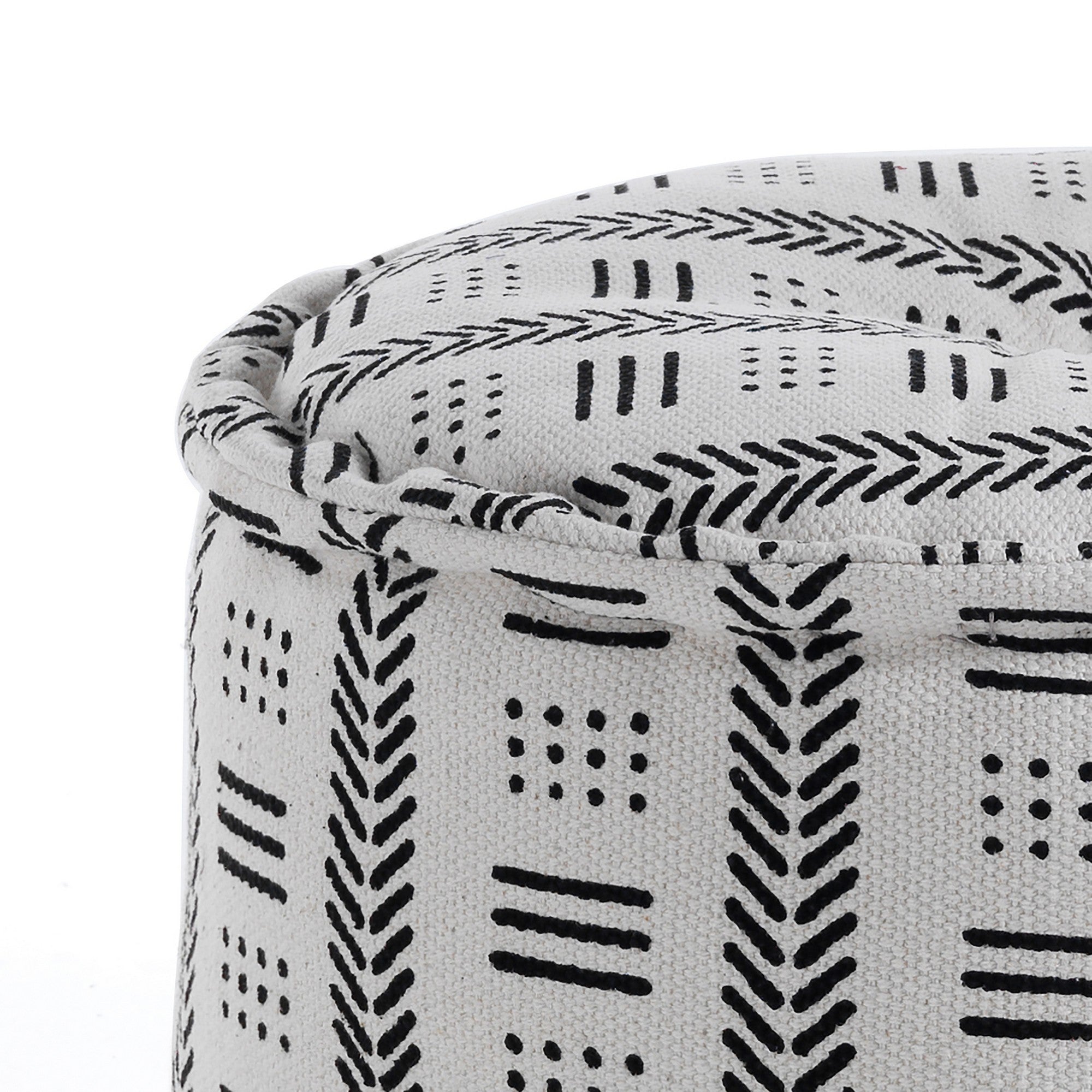 OMAN pouf in cotton and fabric fibres