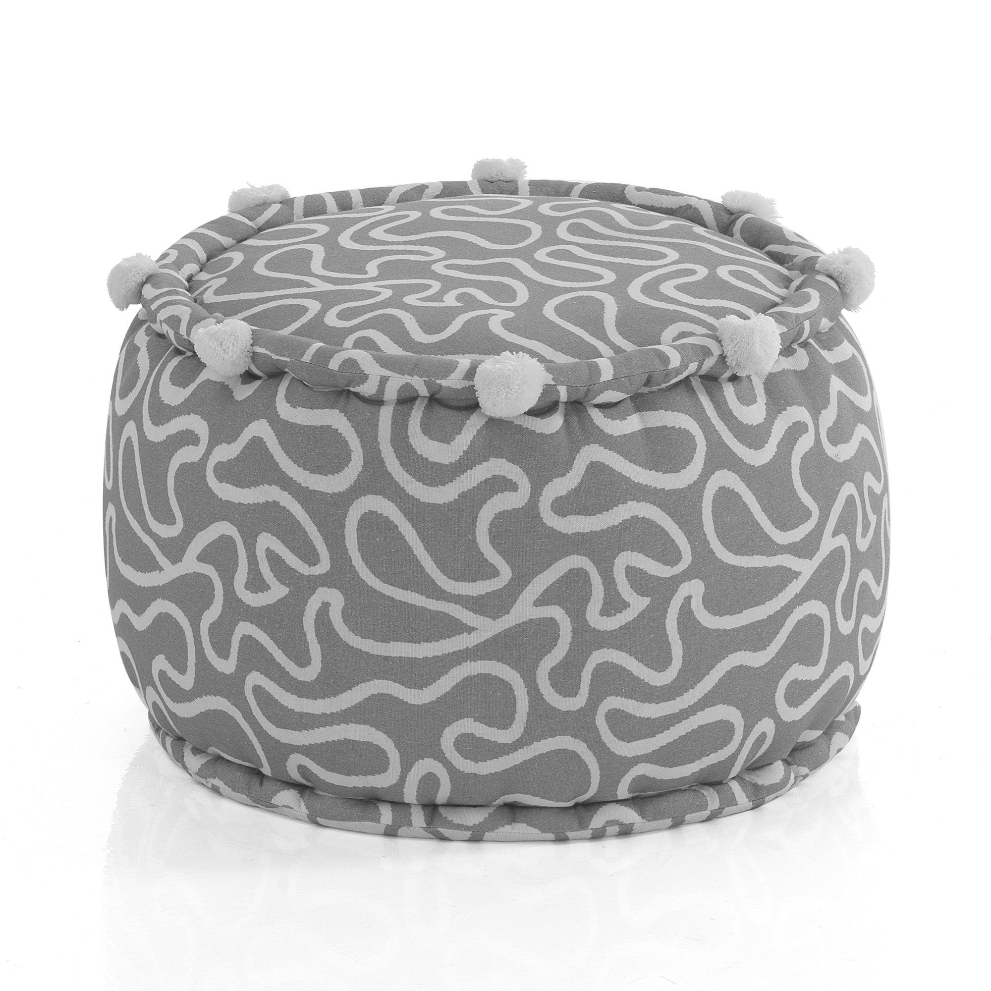 Pouf DOODLE con rivestimento in cotone