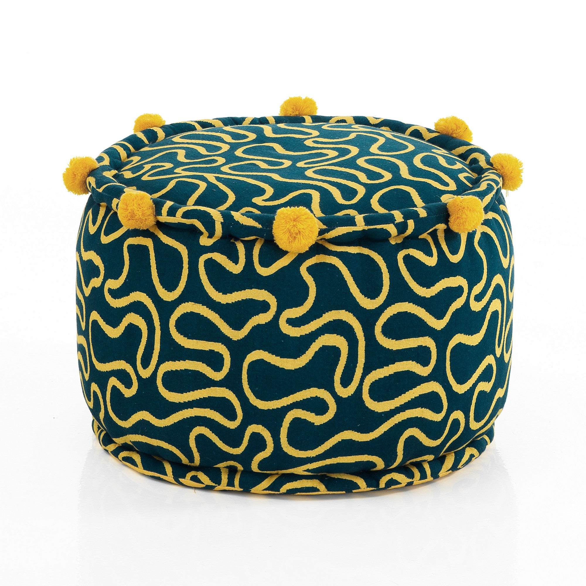 Pouf DOODLE con rivestimento in cotone