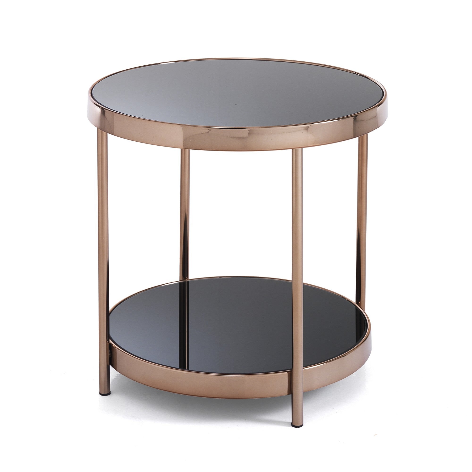 Table basse RONDESSA avec plateau miroir