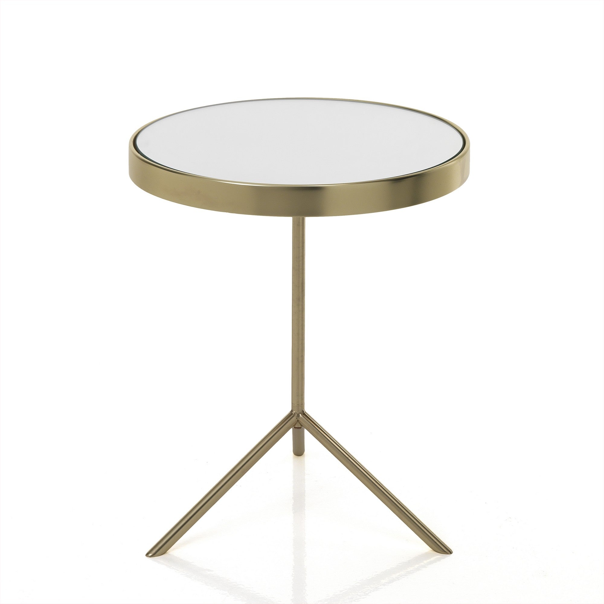 Table basse DRUM en acier et verre