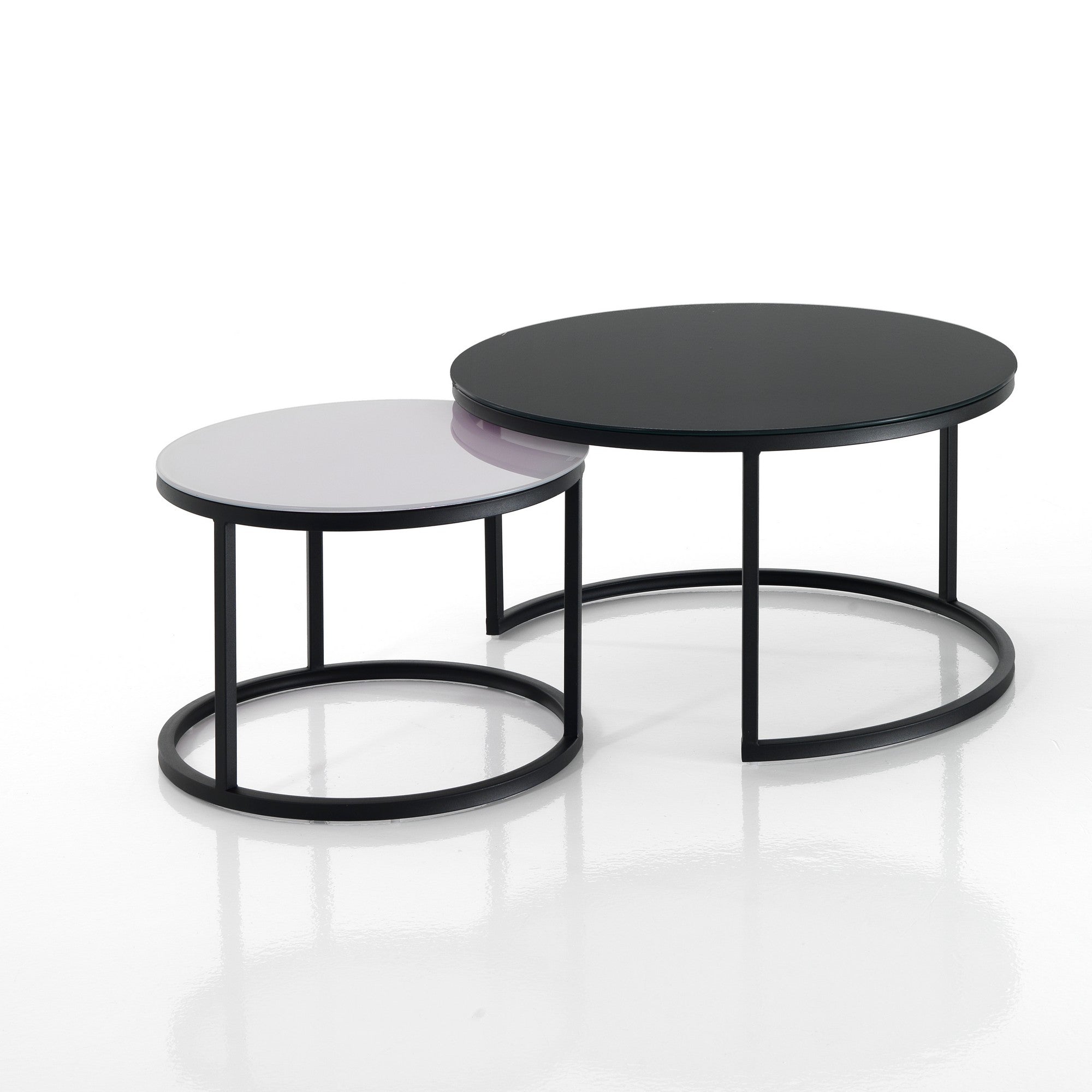 Suite de deux tables basses STAMP