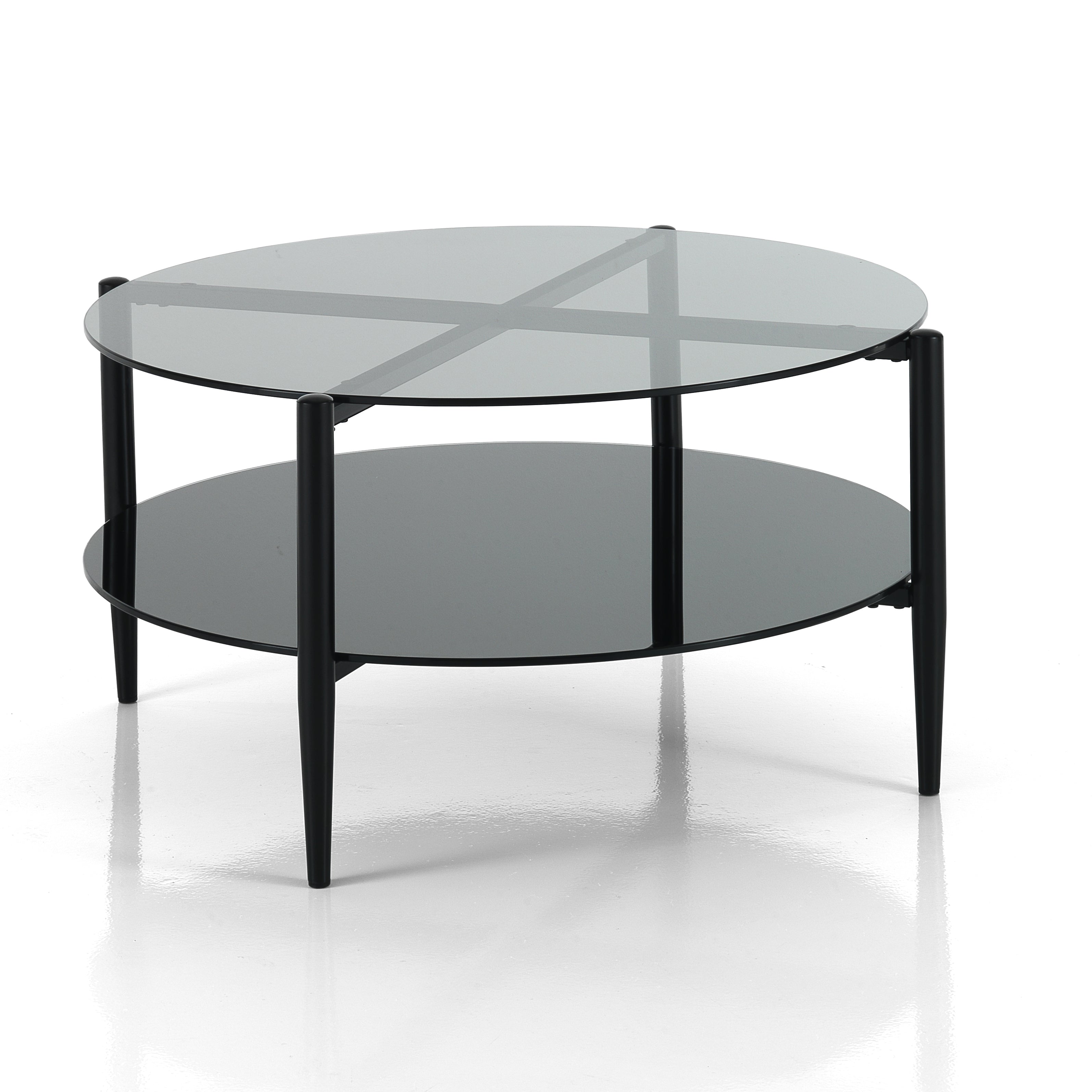 Table basse MISTRUS en acier et verre