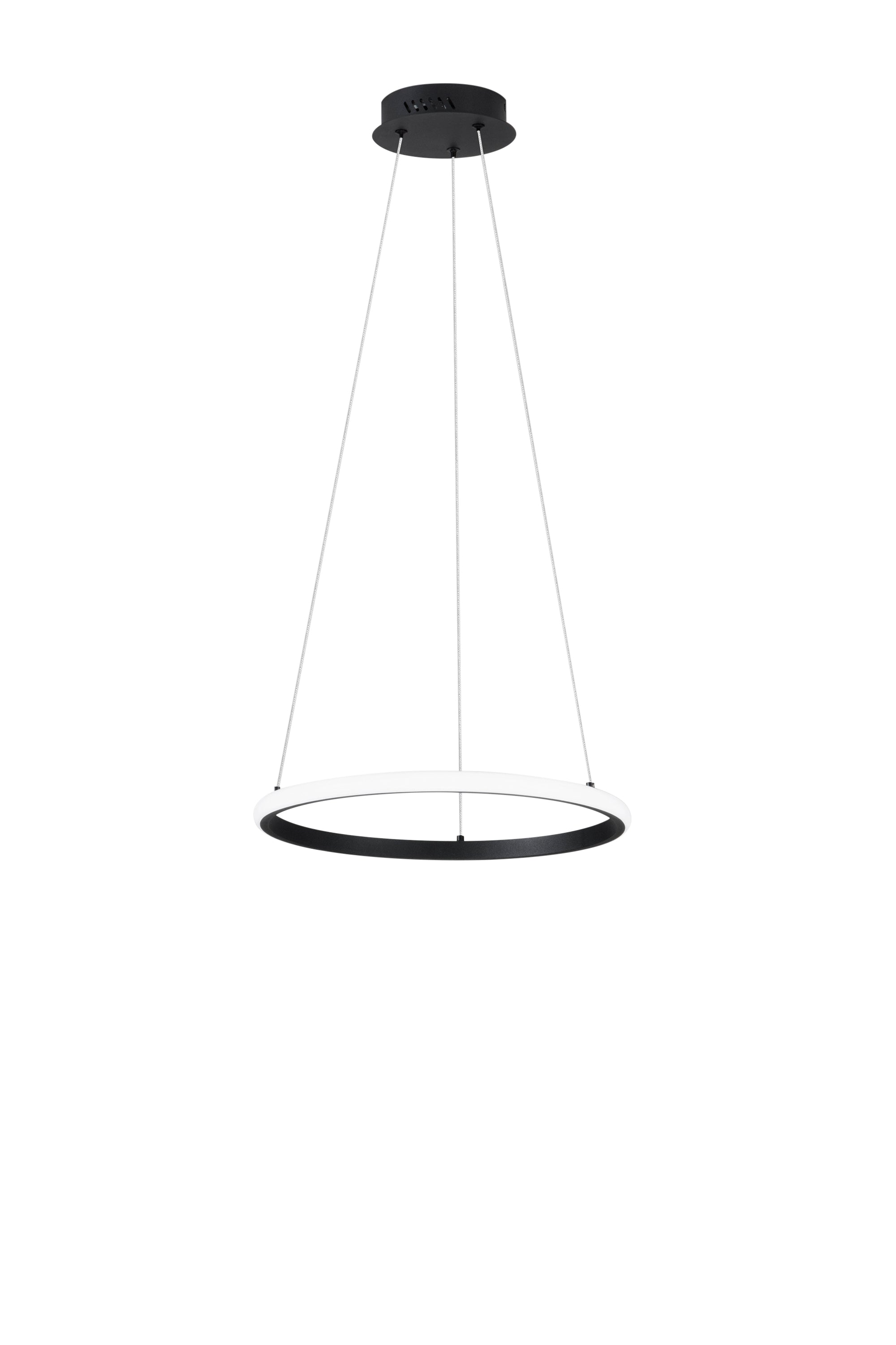 Sospensione LED Axis con elementi circolari a scelta e cavo regolabile