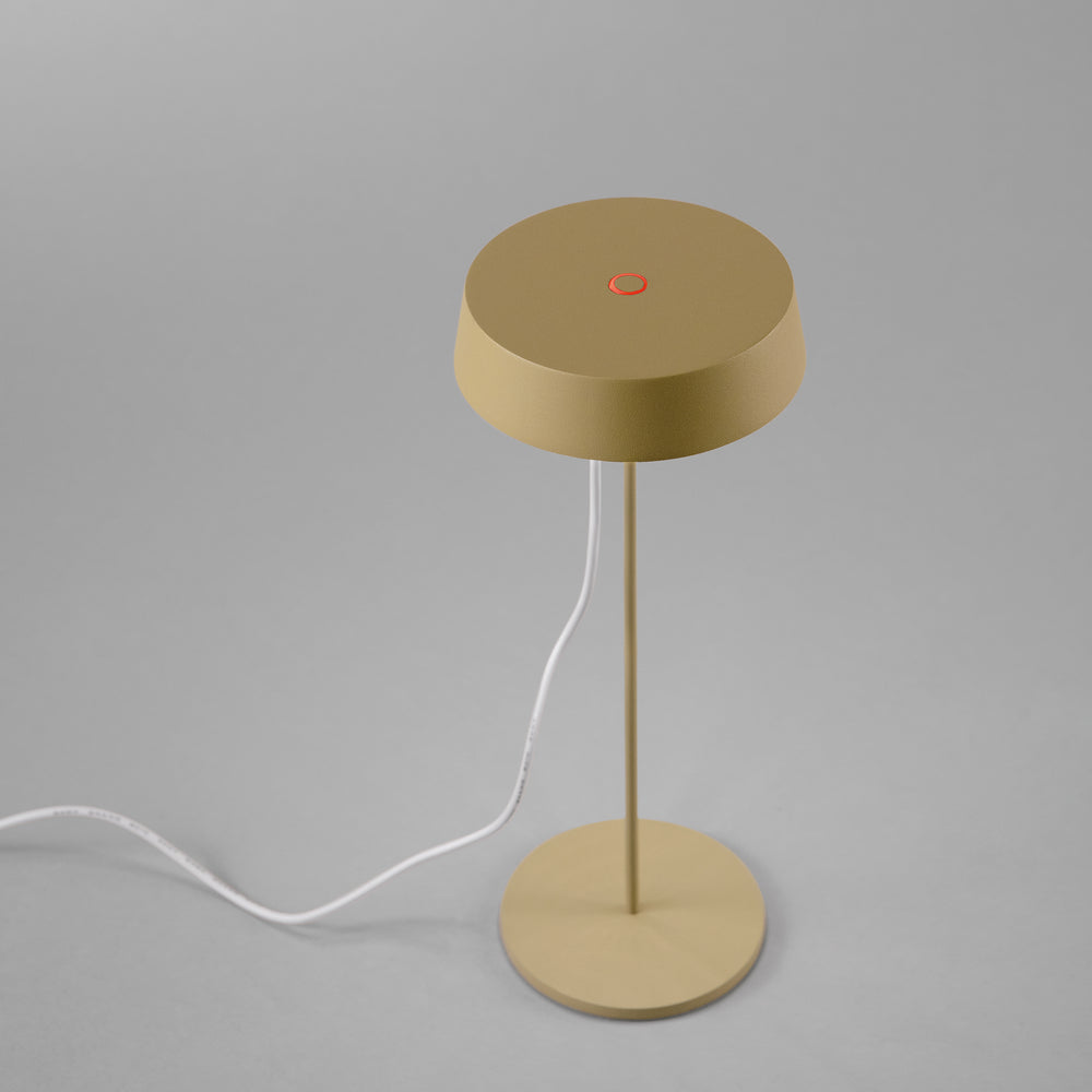 Lampada da tavolo ricaricabile LED COCKTAIL in metallo con touch dimmer