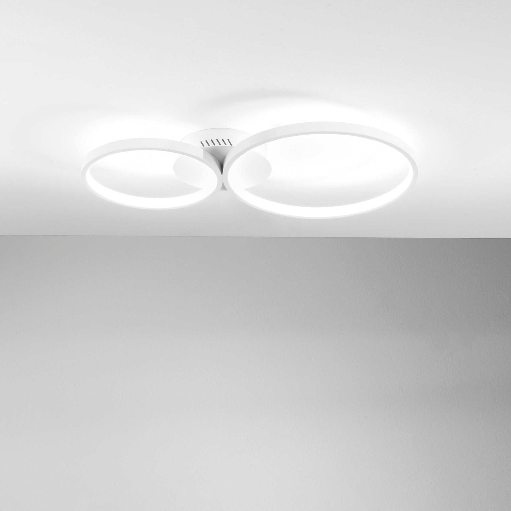 Plafonnier LED FREDY 30W, double cercle