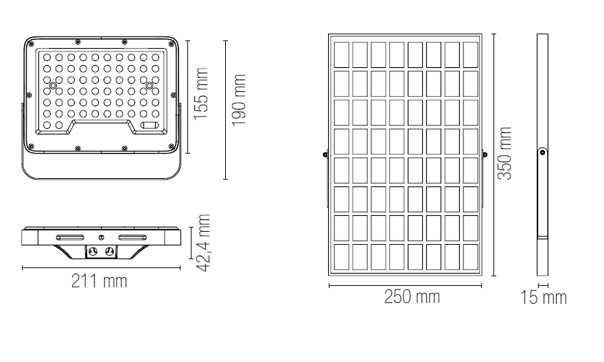 Faro LED GLASER con pannello solare - FT-FeelThe