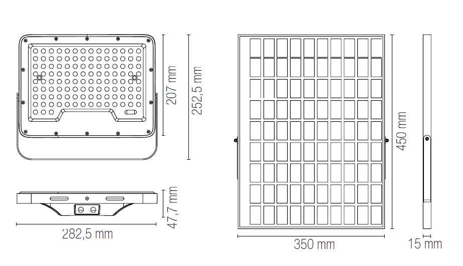 Faro LED GLASER con pannello solare - FT-FeelThe
