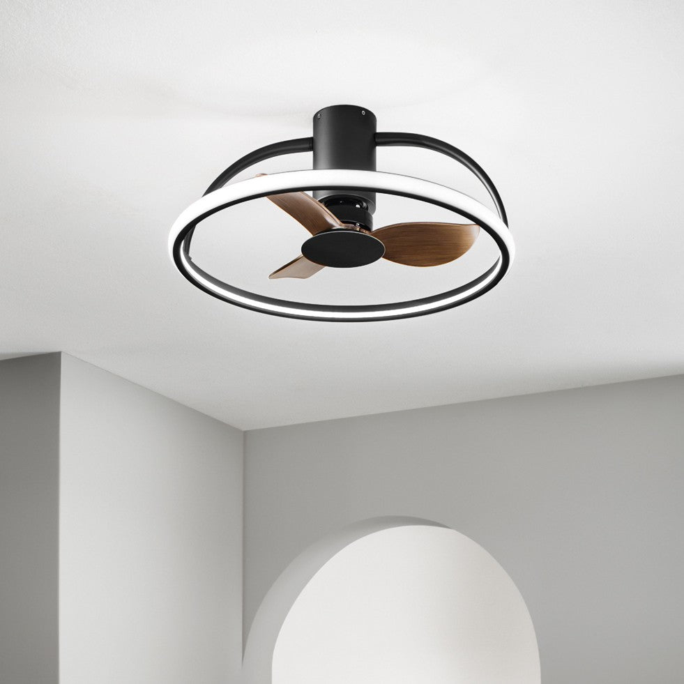 Plafonnier LED HADLEY avec ventilateur intégré