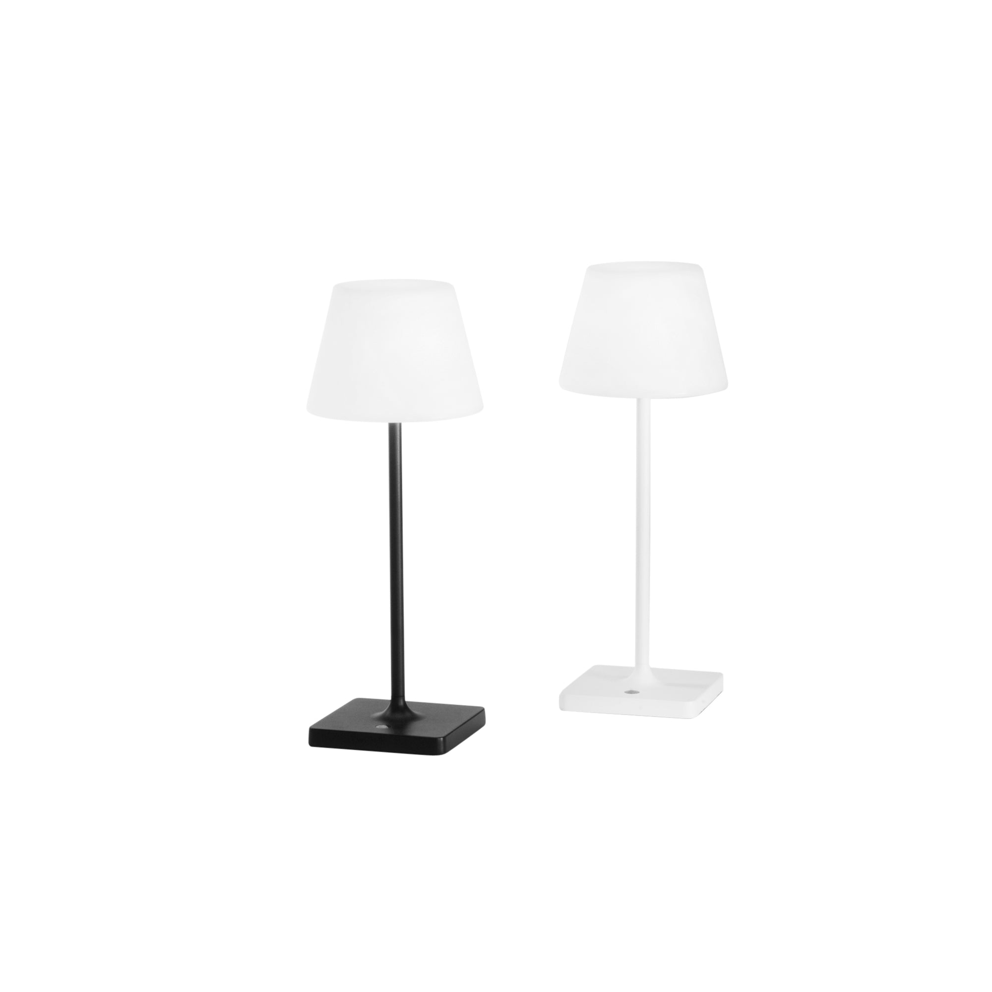Lámpara de mesa LED de metal a pilas JAMMIN con luz cálida regulable