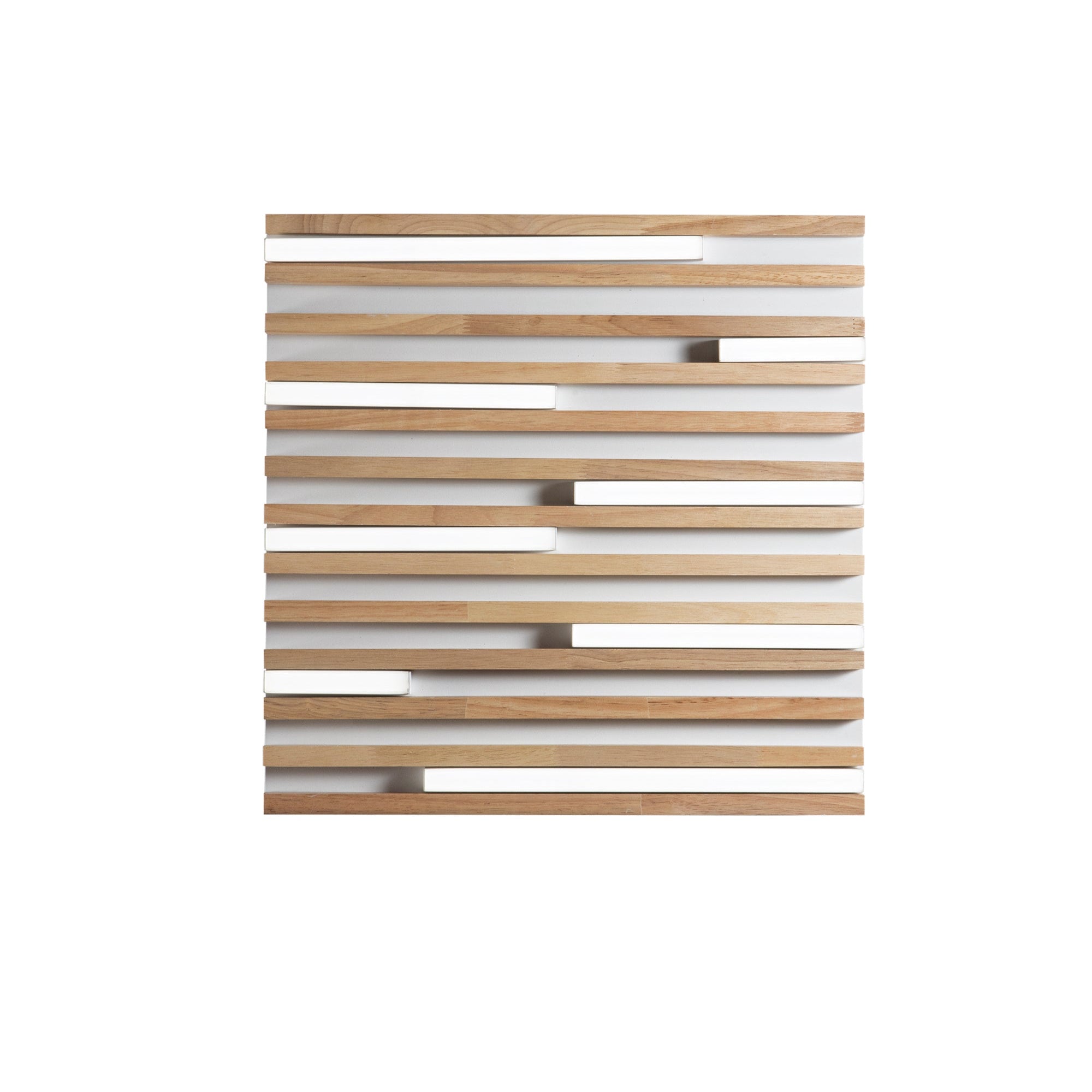 Plafoniera Kuma bianca quadrata piccola