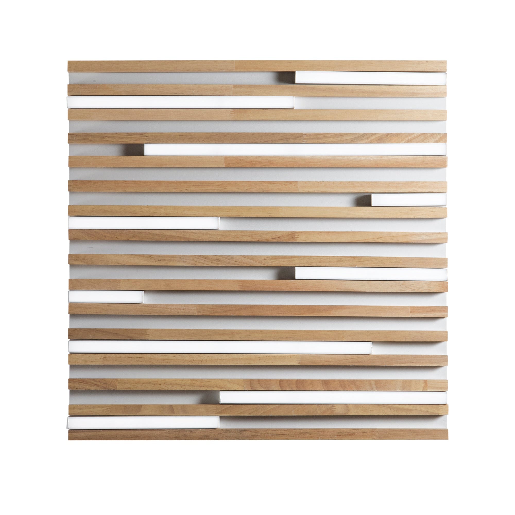 Plafoniera Kuma bianca quadrata grande