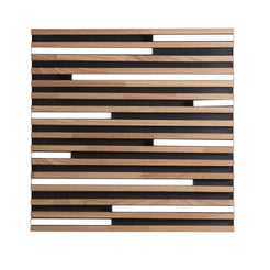 Plafoniera Kuma nera quadrata grande