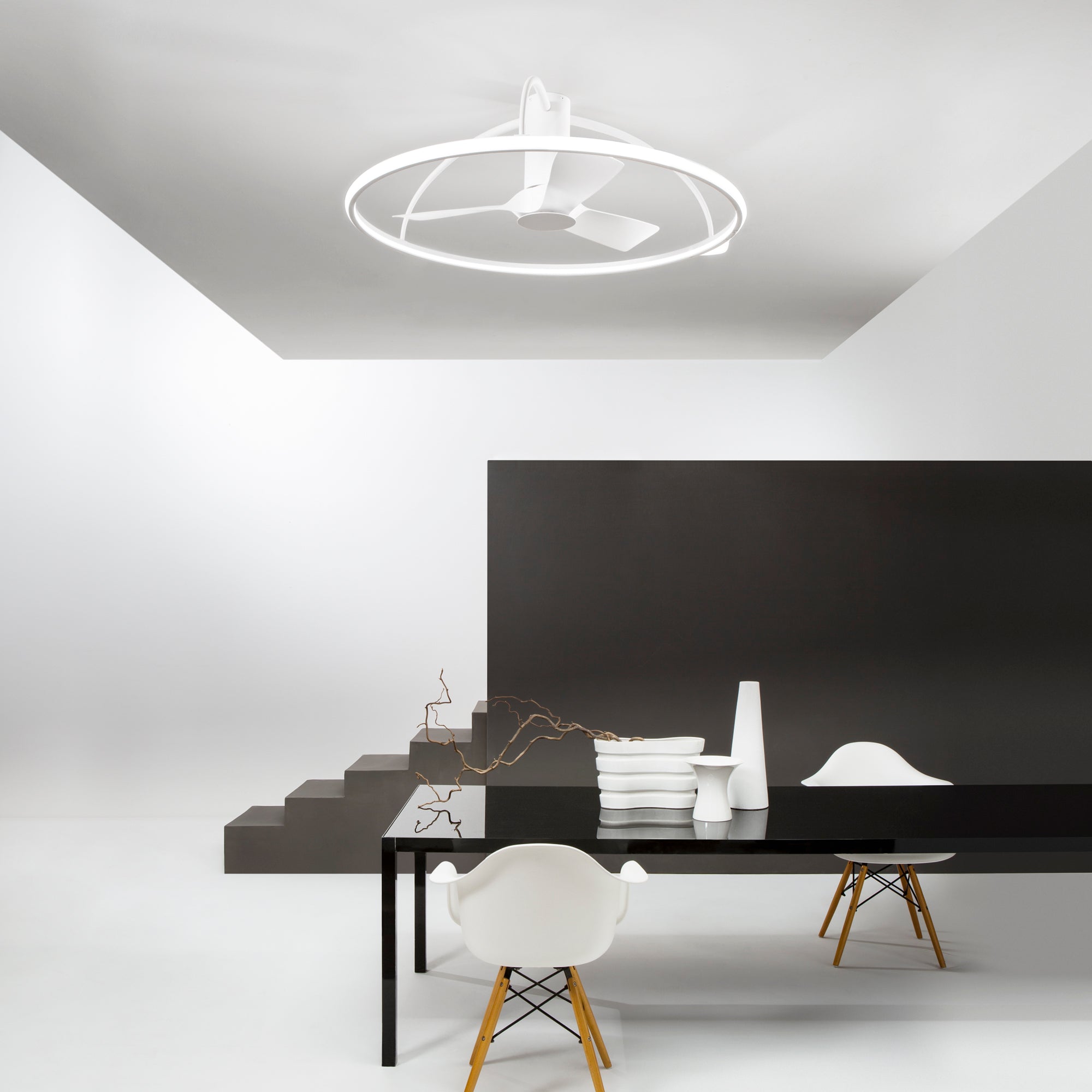 Plafoniera LED MAGNUS con Ventilatore 50W CCT 5000LM  100cm - FT-FeelThe