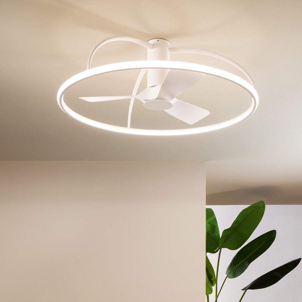 Plafonnier LED MAGNUS avec ventilateur intégré