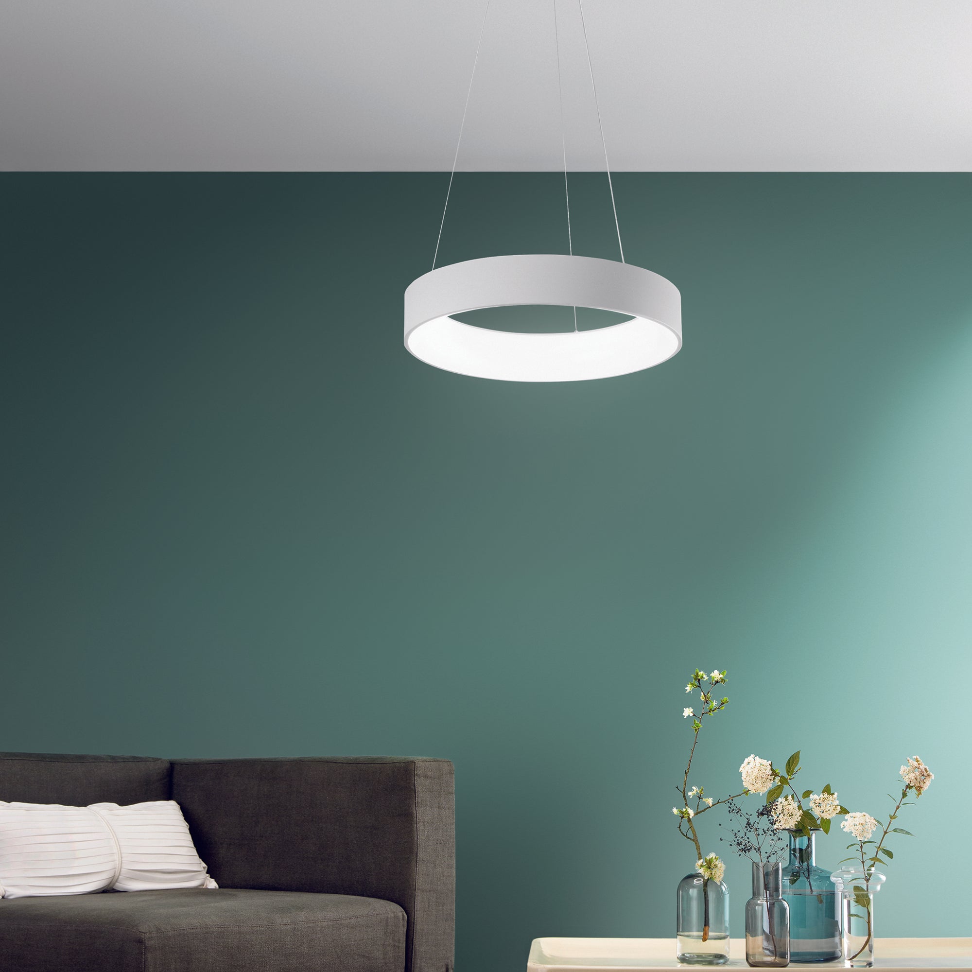 Lampadario a sospensione LED NOAH, con interruttore CCT per la personalizzazione della temperatura colore - FT-FeelThe