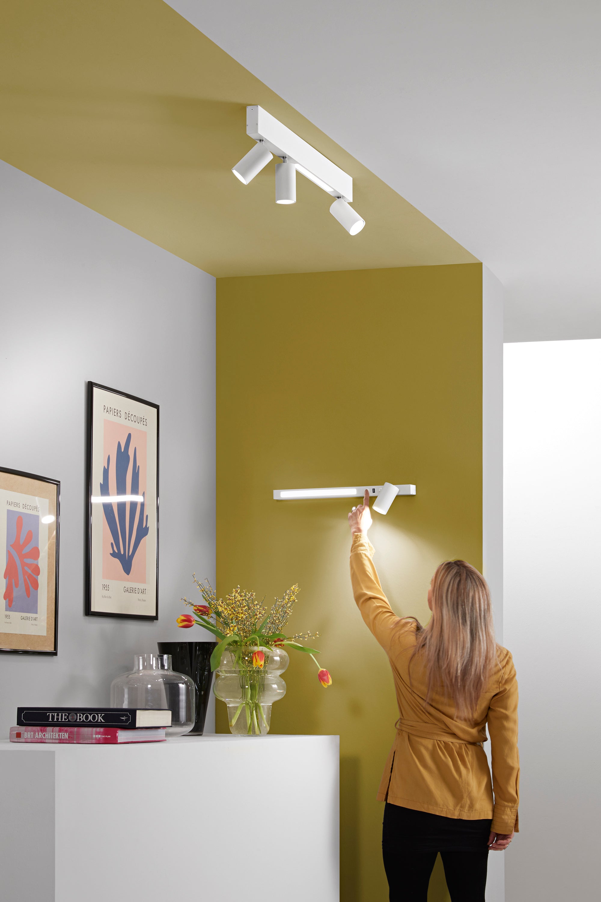 Plafoniera ORIENTED con struttura in metallo | FT Feel The