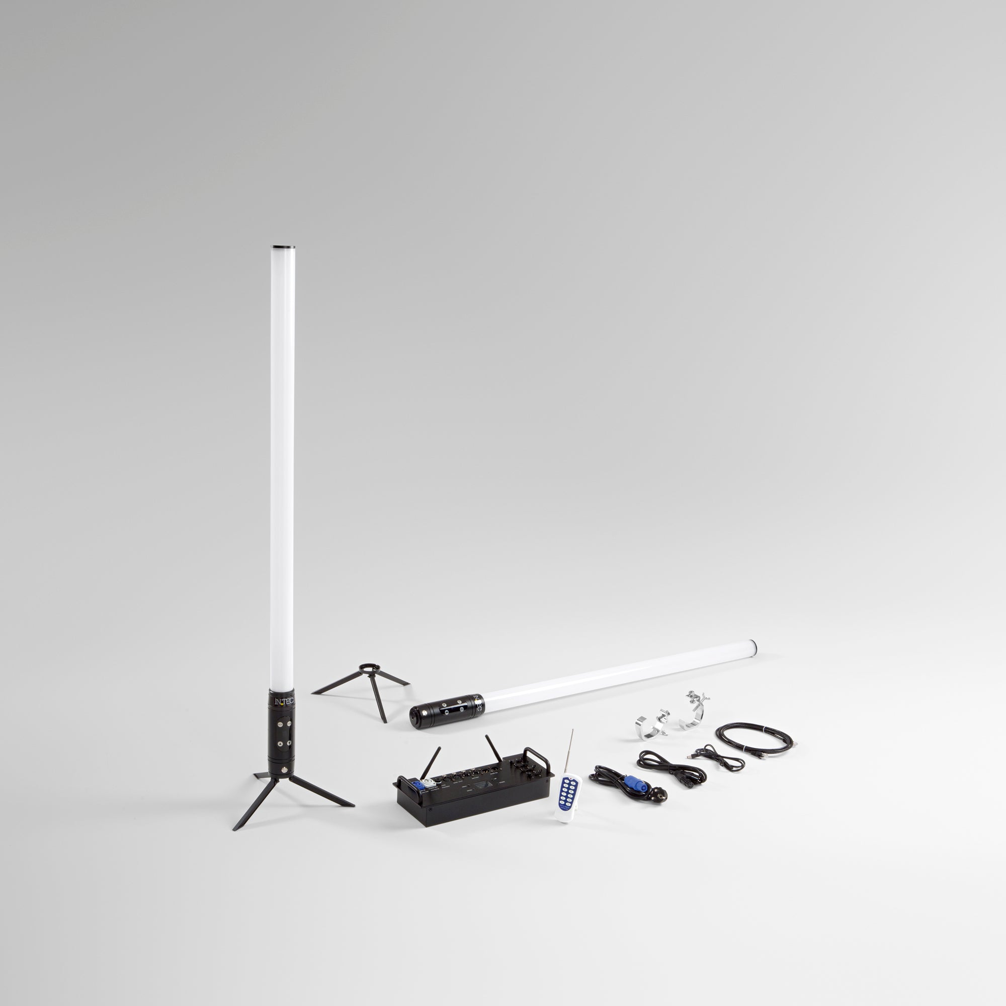 Kit 8 tubi LED SHOW ricaricabili per eventi RGBW con Wi-Fi