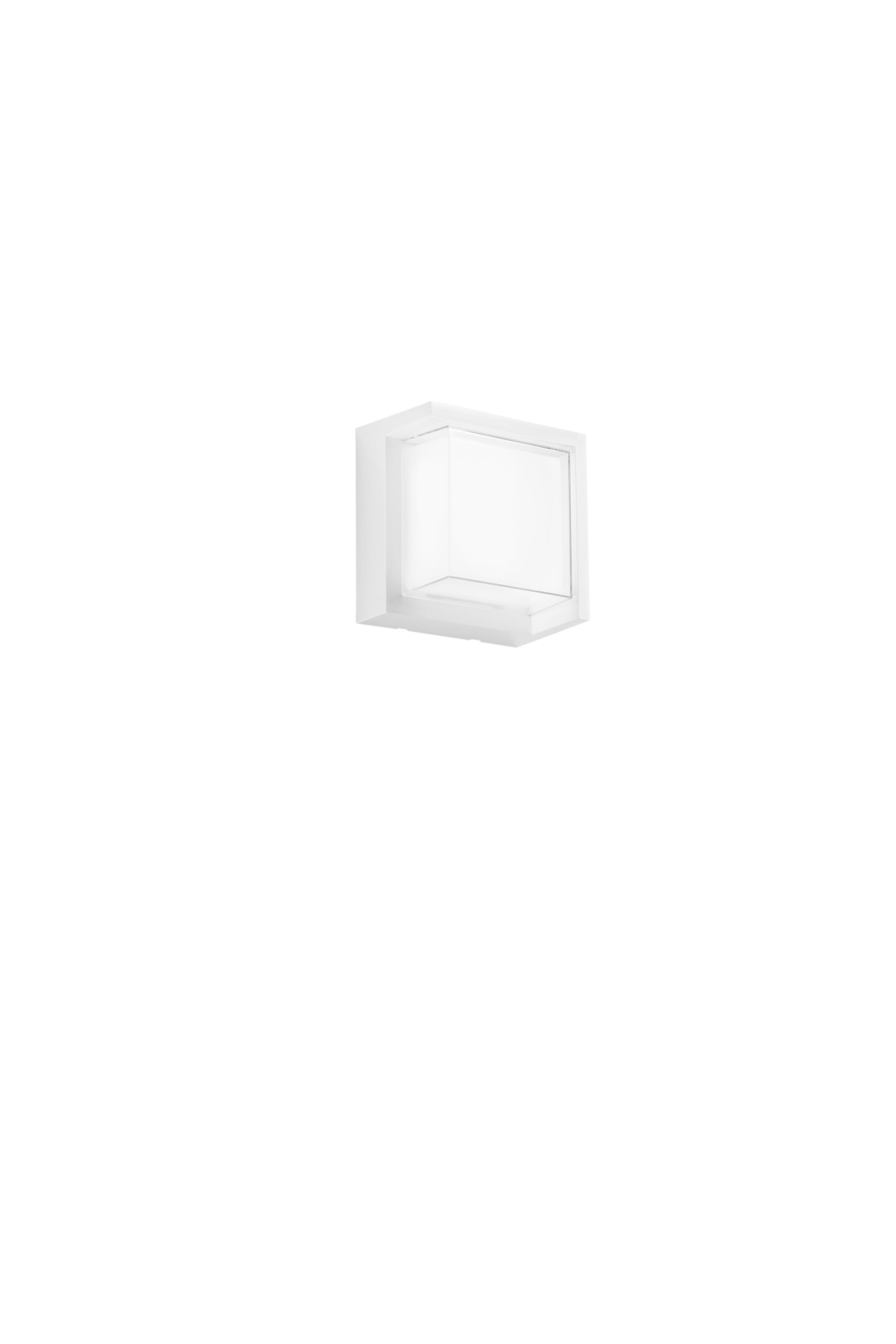 Applique LED BLACK in PC quadrata o rettangolare con CCT selezionabile | FT Feel The
