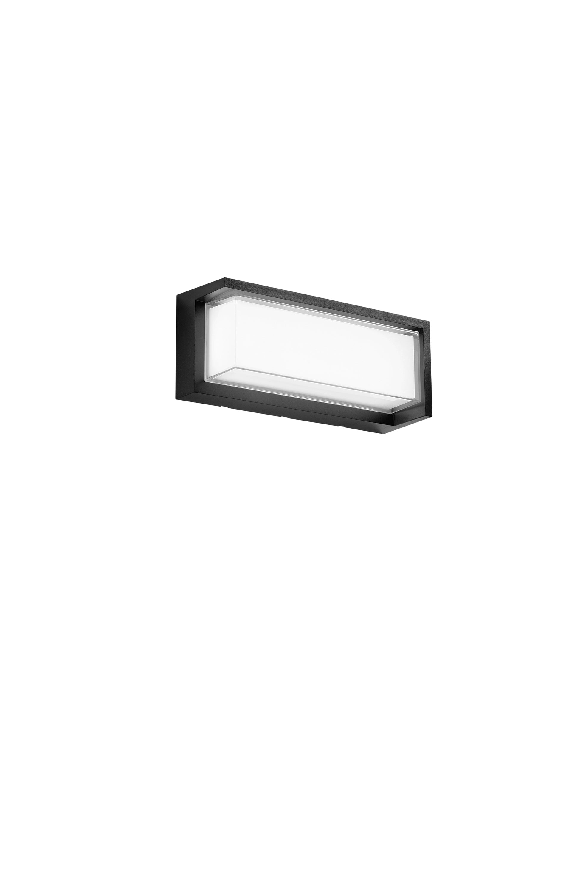 Applique LED BLACK in PC quadrata o rettangolare con CCT selezionabile | FT Feel The