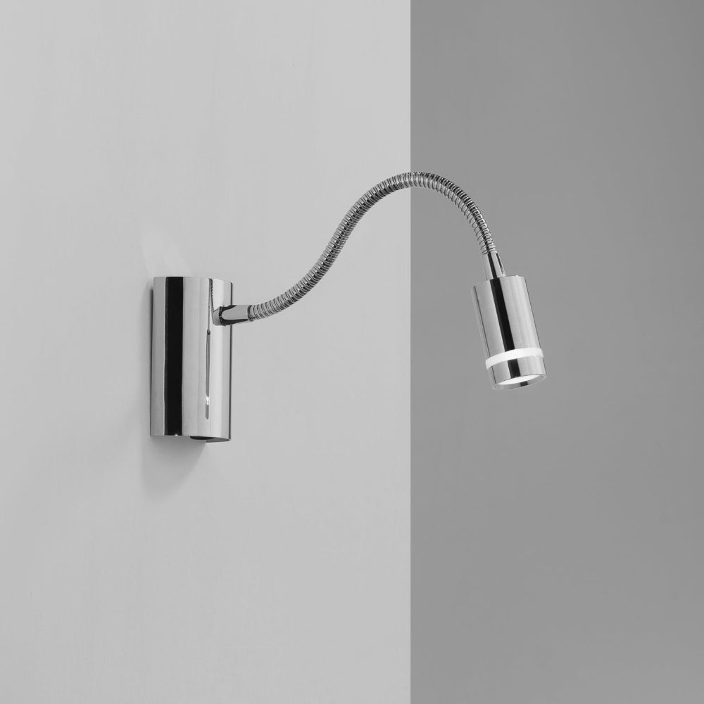 KEPLER LED wall light with flexible arm, warm light