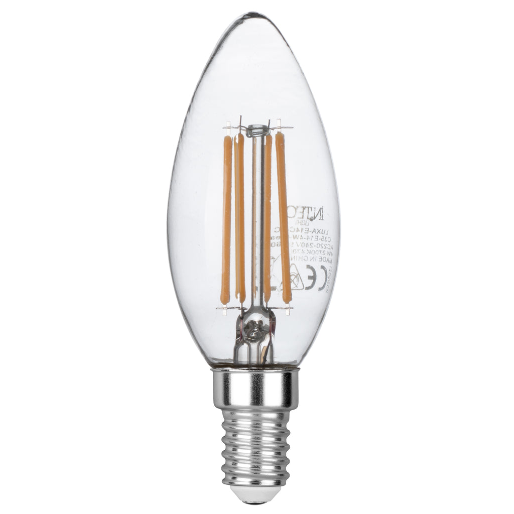 Lampadina decorativa LED LUXA 8W ambra attacco E27, luce calda 32x16 c